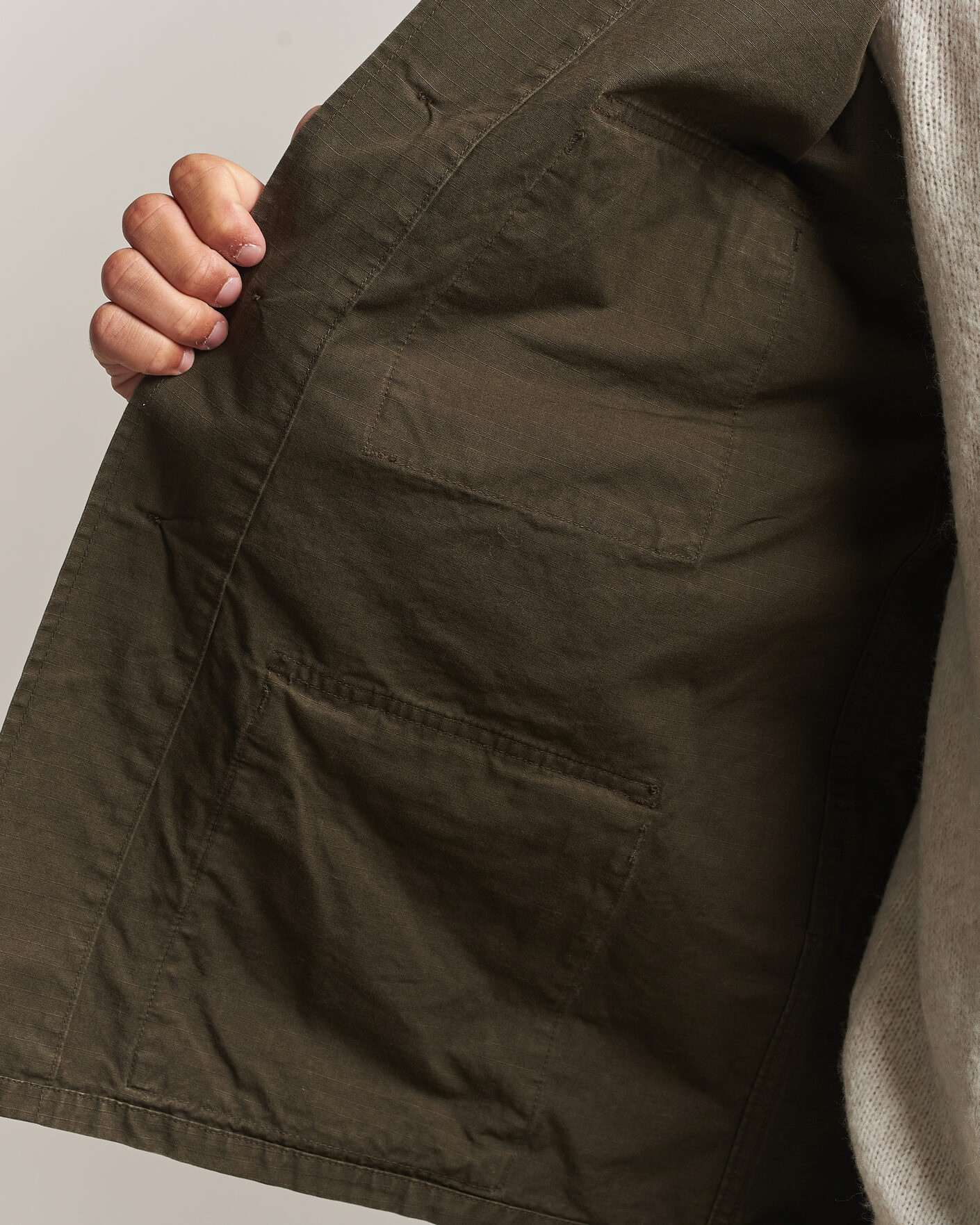 Heren | Jassen | orSlow | B.D.U. Stone Washed Jacket Coffee Brown