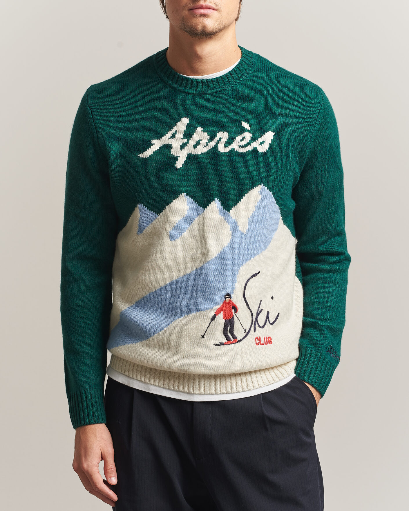 Heren | Truien | MC2 Saint Barth | Bombardino Printed Sweater Apres Ski Club
