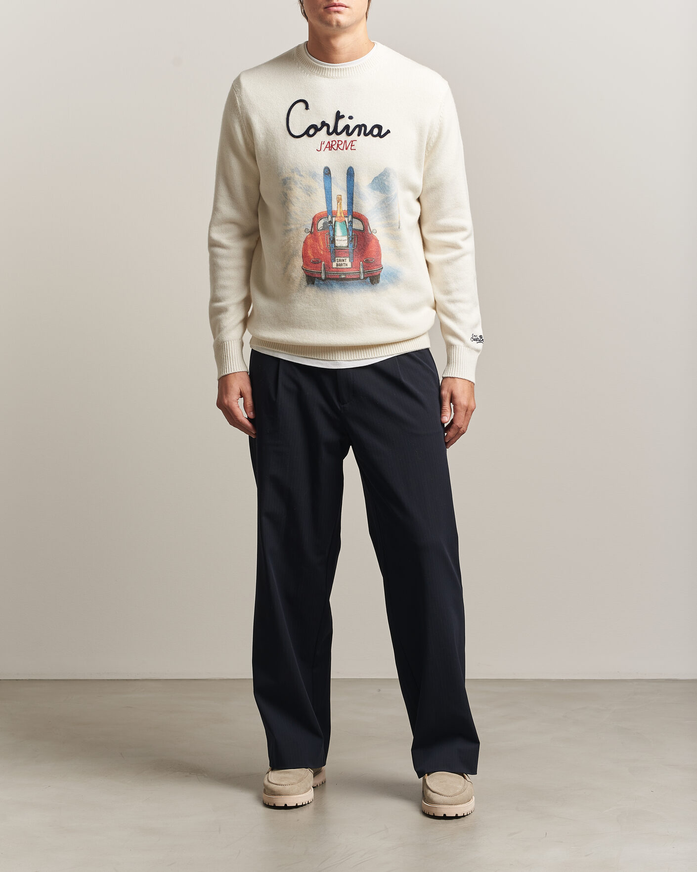 Heren | Truien | MC2 Saint Barth | Heron Printed Sweater Cortina