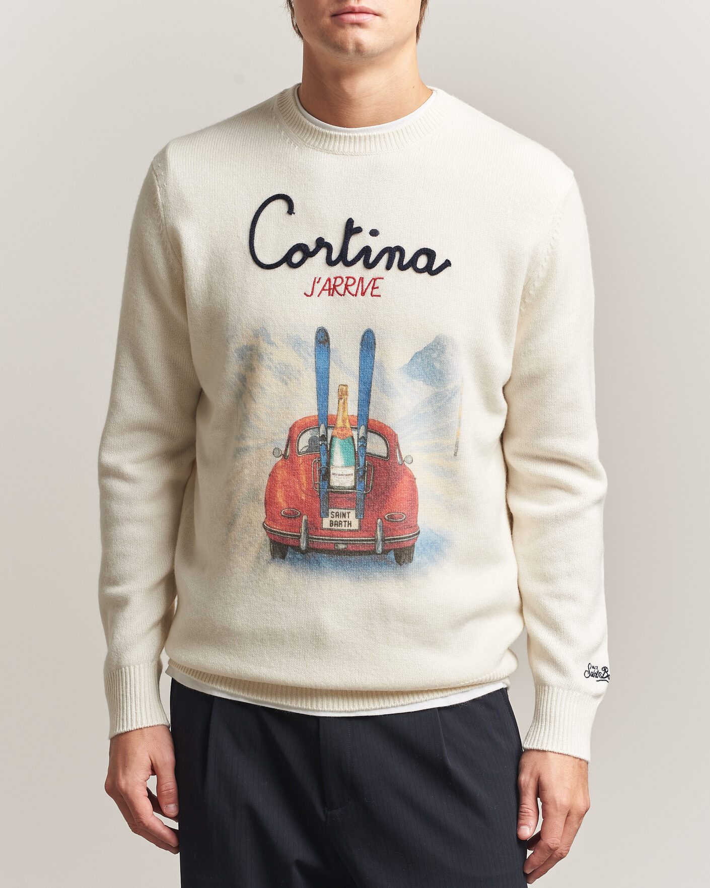 Heren | Truien | MC2 Saint Barth | Heron Printed Sweater Cortina
