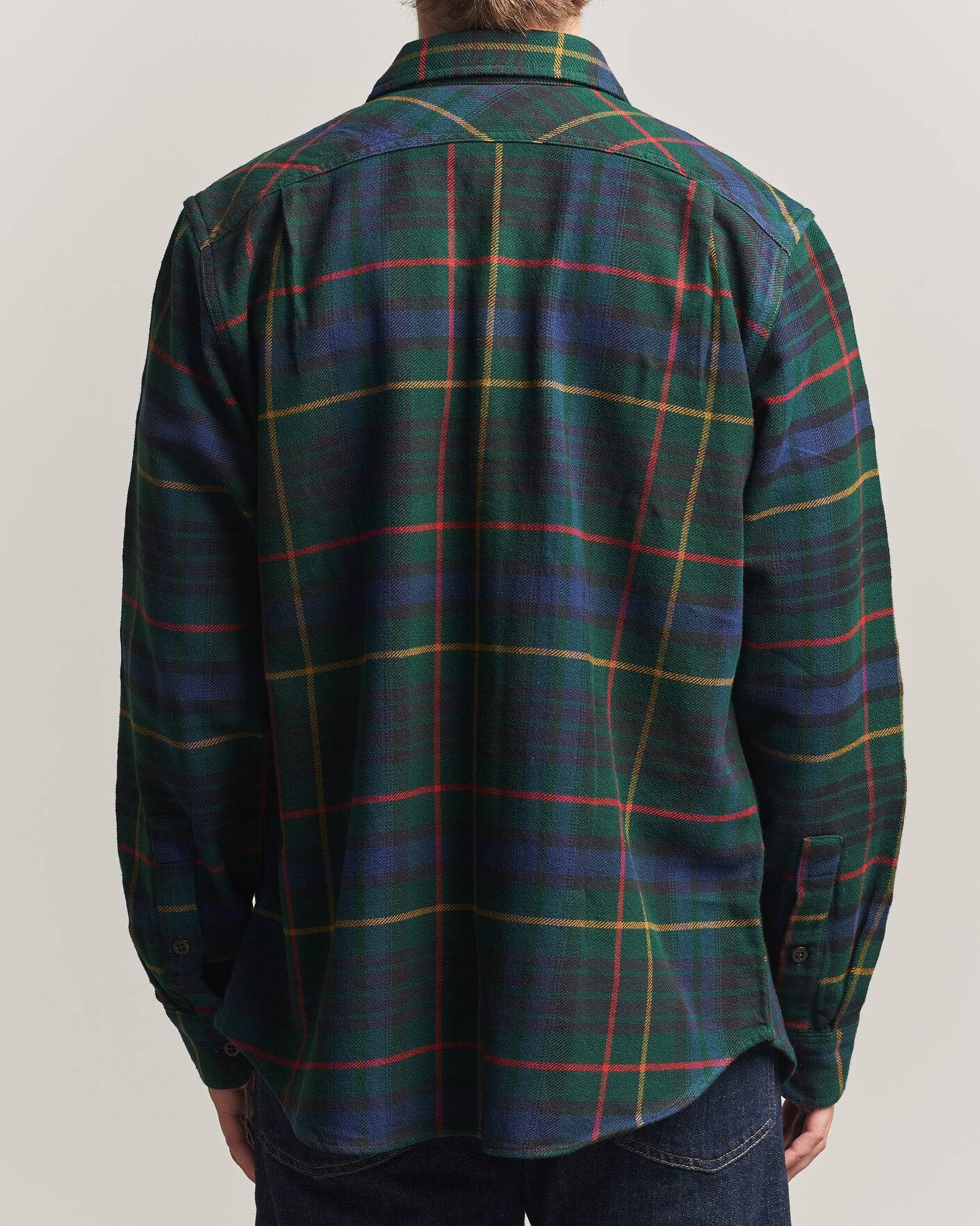 Heren | Overhemden | Filson | Vintage Flannel Work Shirt Green/Navy