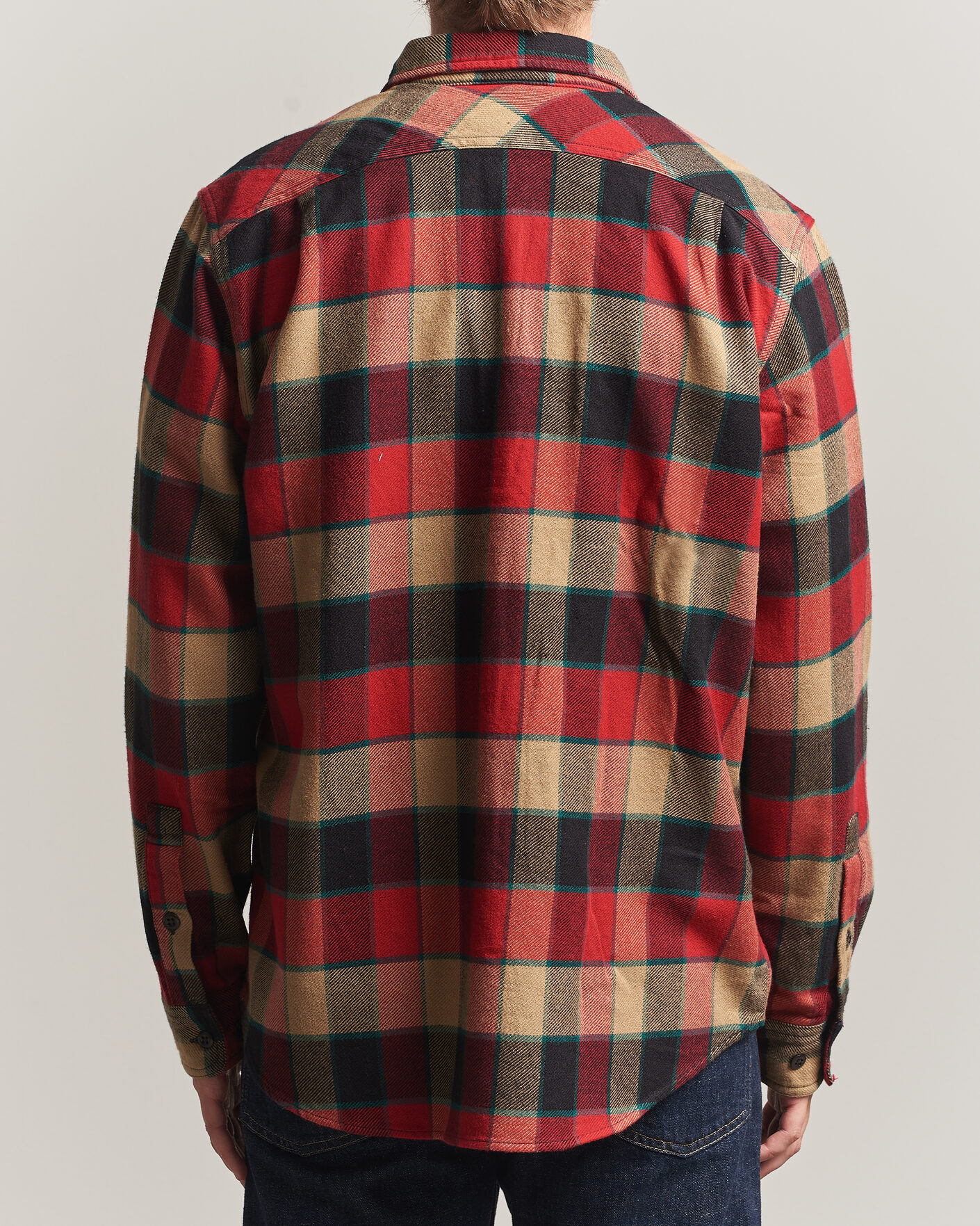 Heren | Overhemden | Filson | Vintage Flannel Work Shirt Red/Cream