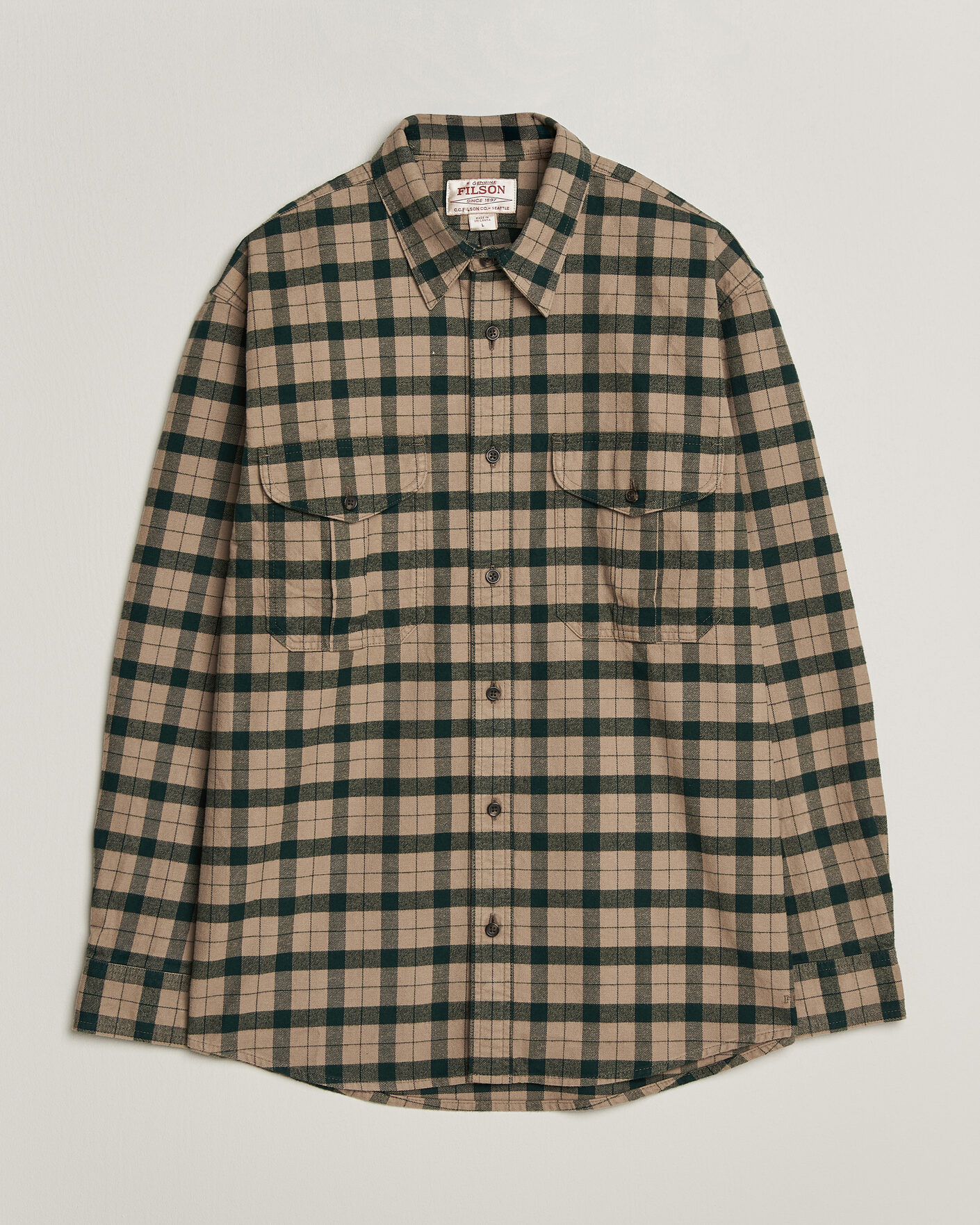 Heren | Overhemden | Filson | Checked Alaskan Guide Shirt Oatmeal