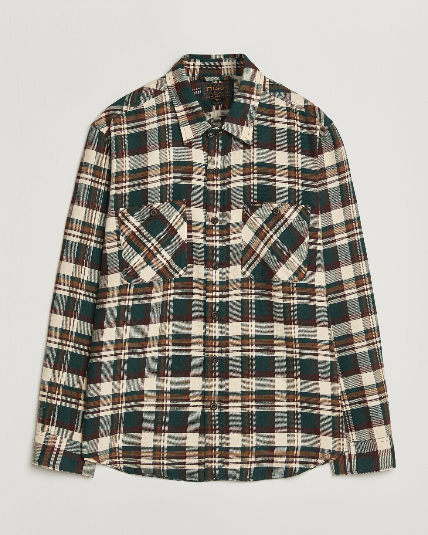 Heren | Overhemden | Filson | The Rangeland Flannel Shirt Green