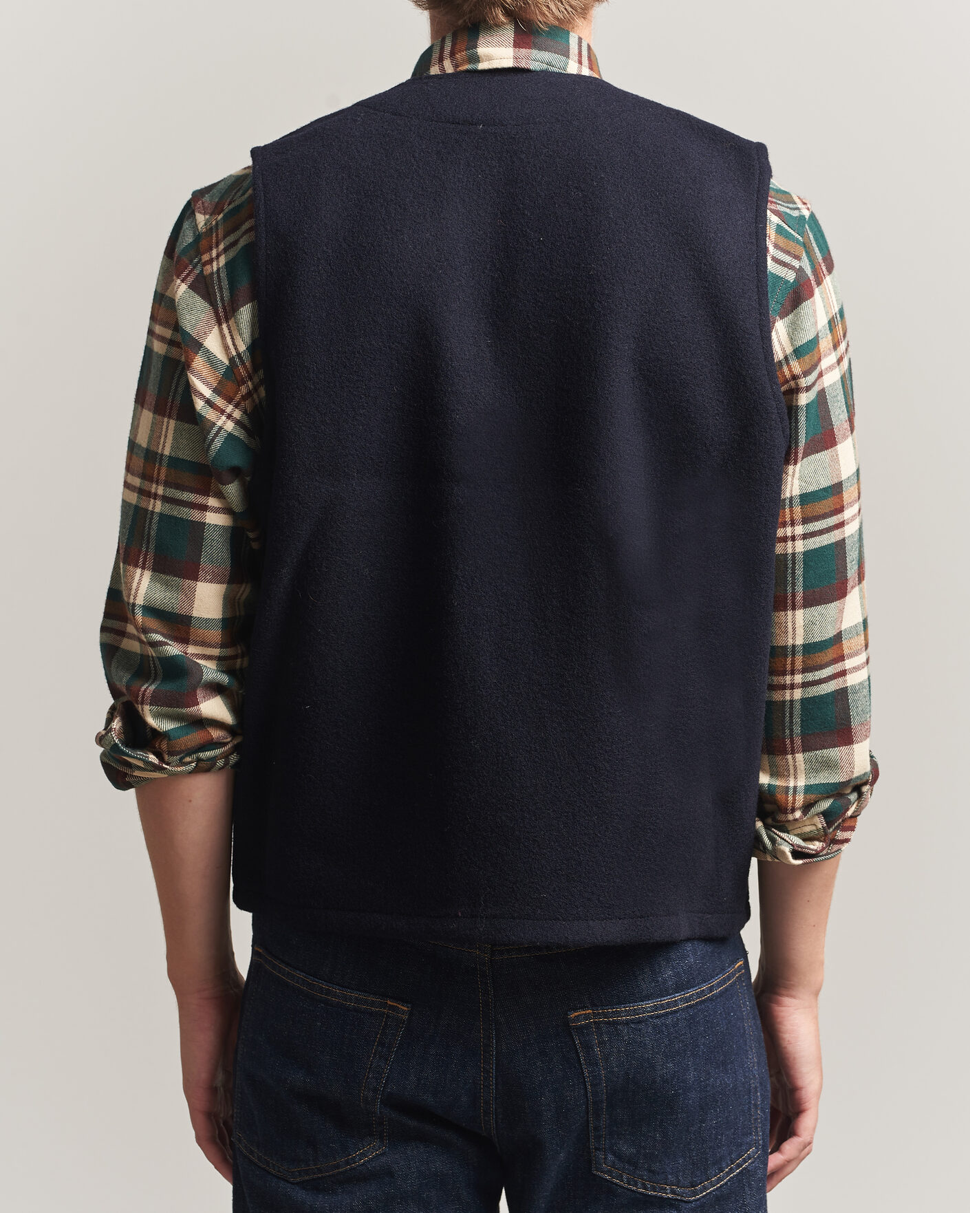 Heren | Gilets | Filson | Mackinaw Wool Vest Navy