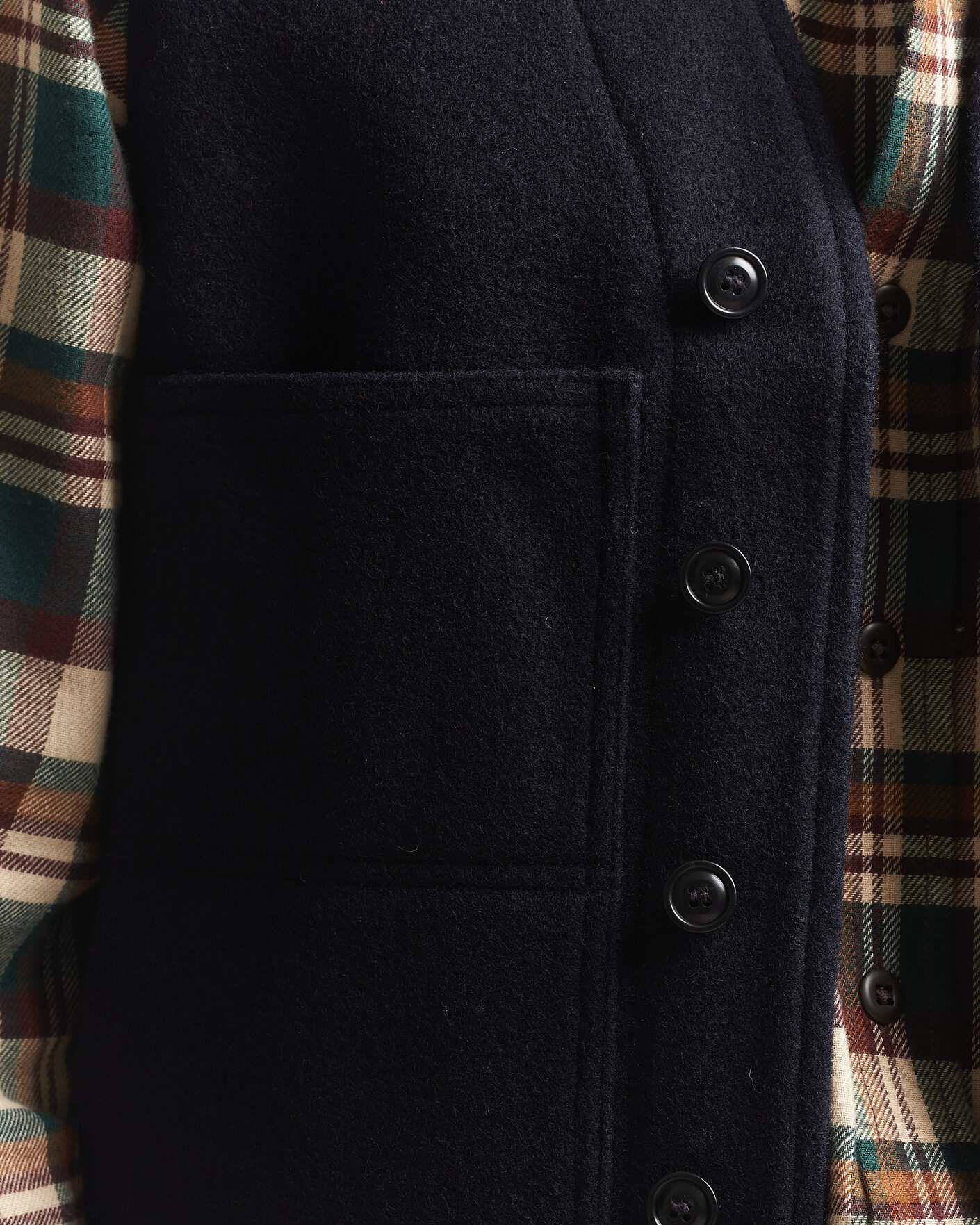 Heren | Gilets | Filson | Mackinaw Wool Vest Navy