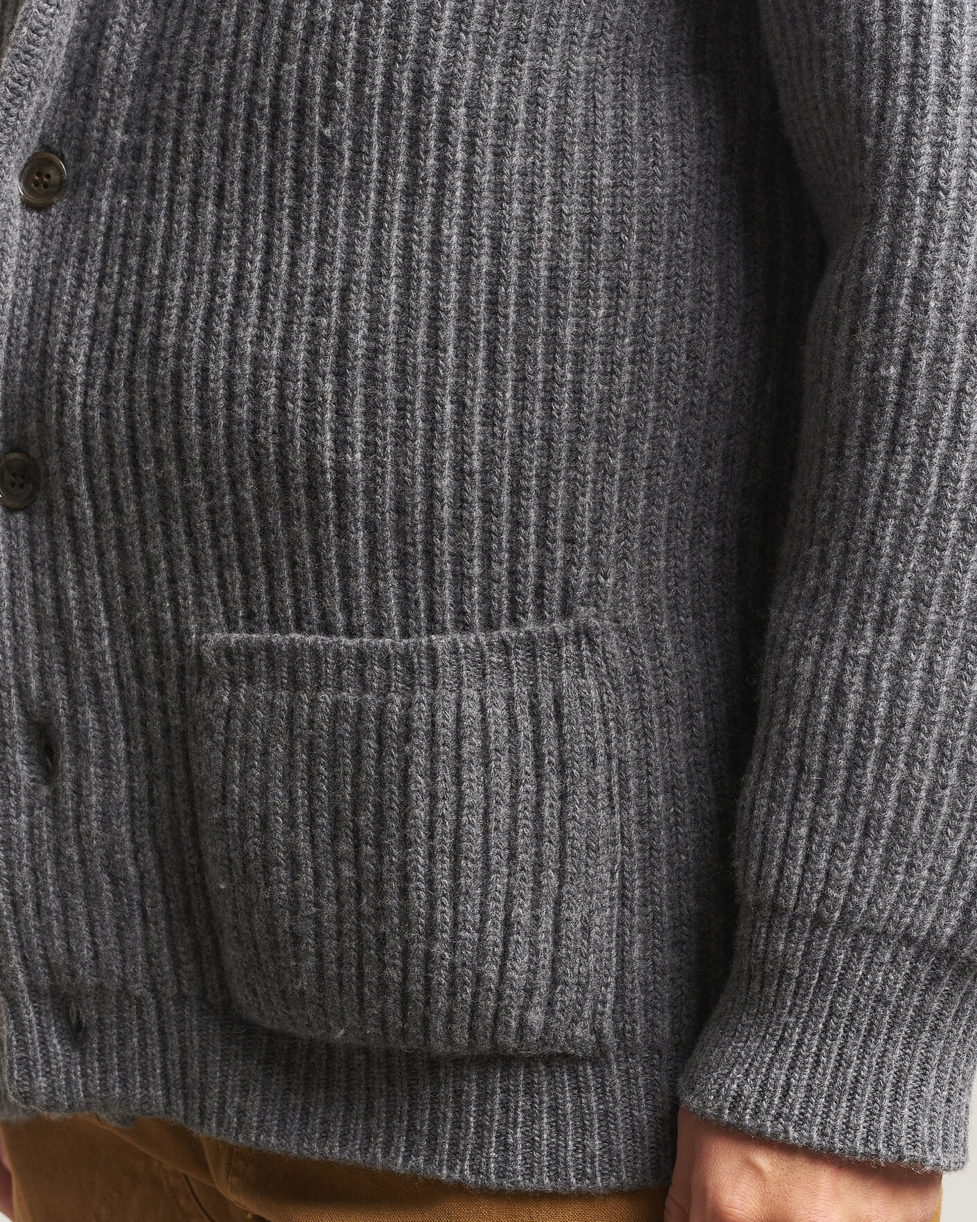 Heren | Truien | Filson | Bristol Cardigan Sweater Medium Grey Melange