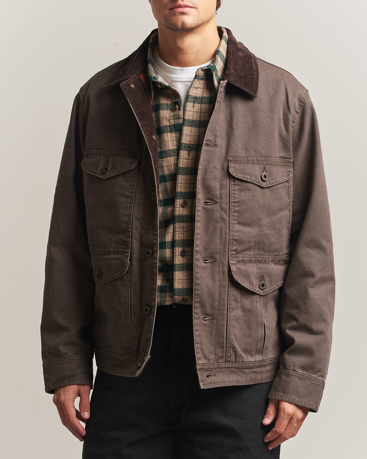 Heren | Jassen | Filson | Rustic Canvas Journeyman Canvas Jacket Bark