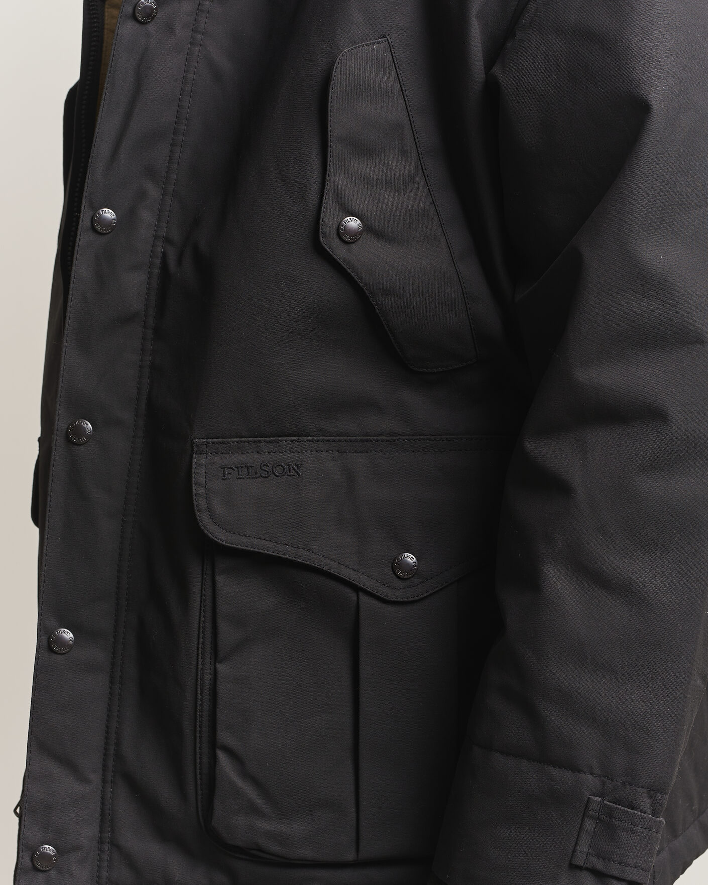 Heren | Jassen | Filson | Waxed Mountain Parka Black