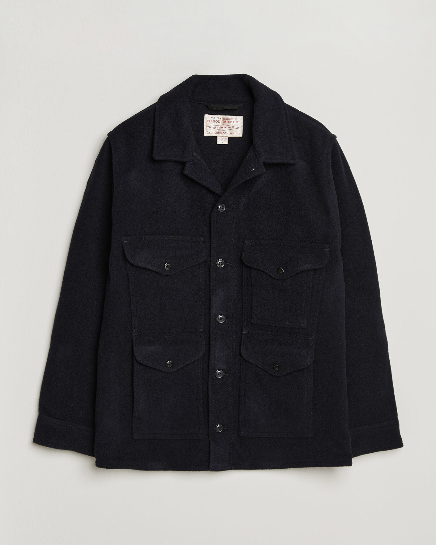 Heren | Jassen | Filson | Mackinaw Wool Cruiser Dark Navy