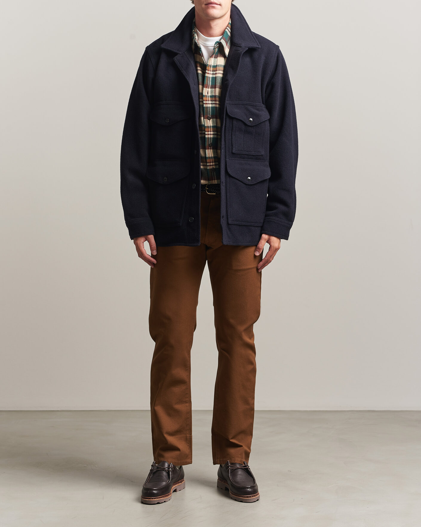 Heren | Jassen | Filson | Mackinaw Wool Cruiser Dark Navy