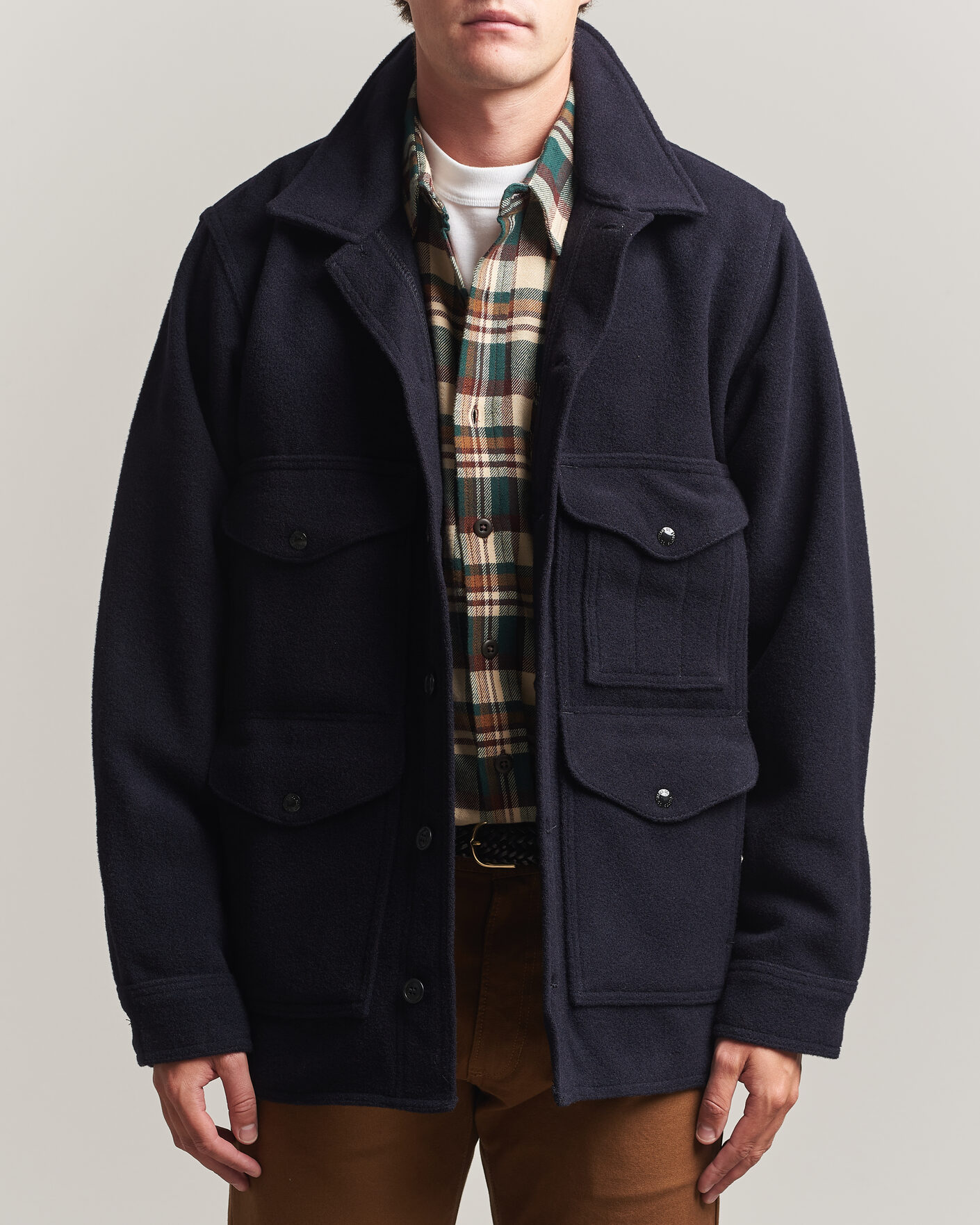 Heren | Jassen | Filson | Mackinaw Wool Cruiser Dark Navy