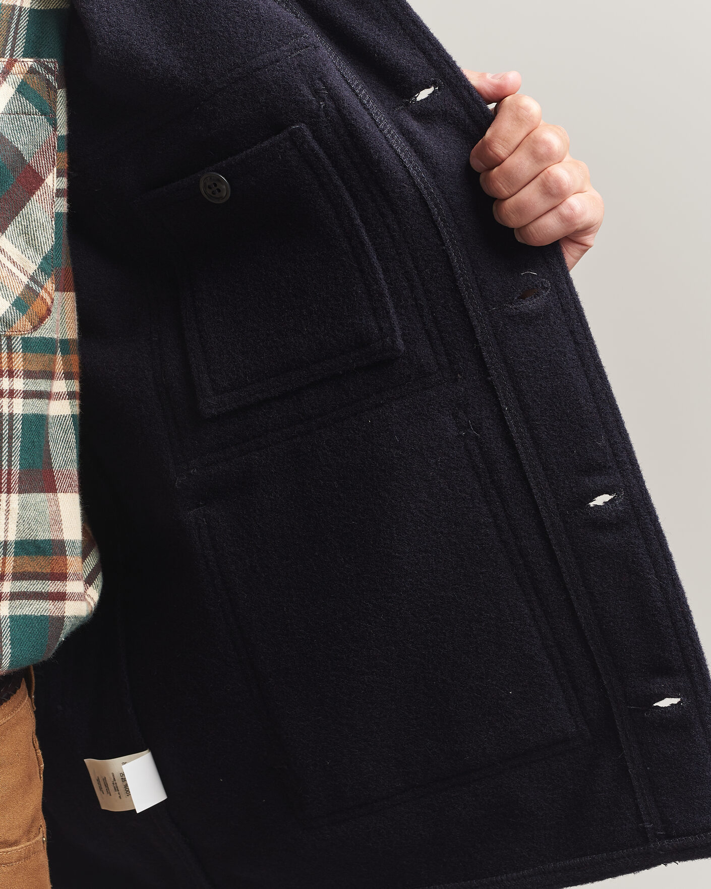 Heren | Jassen | Filson | Mackinaw Wool Cruiser Dark Navy