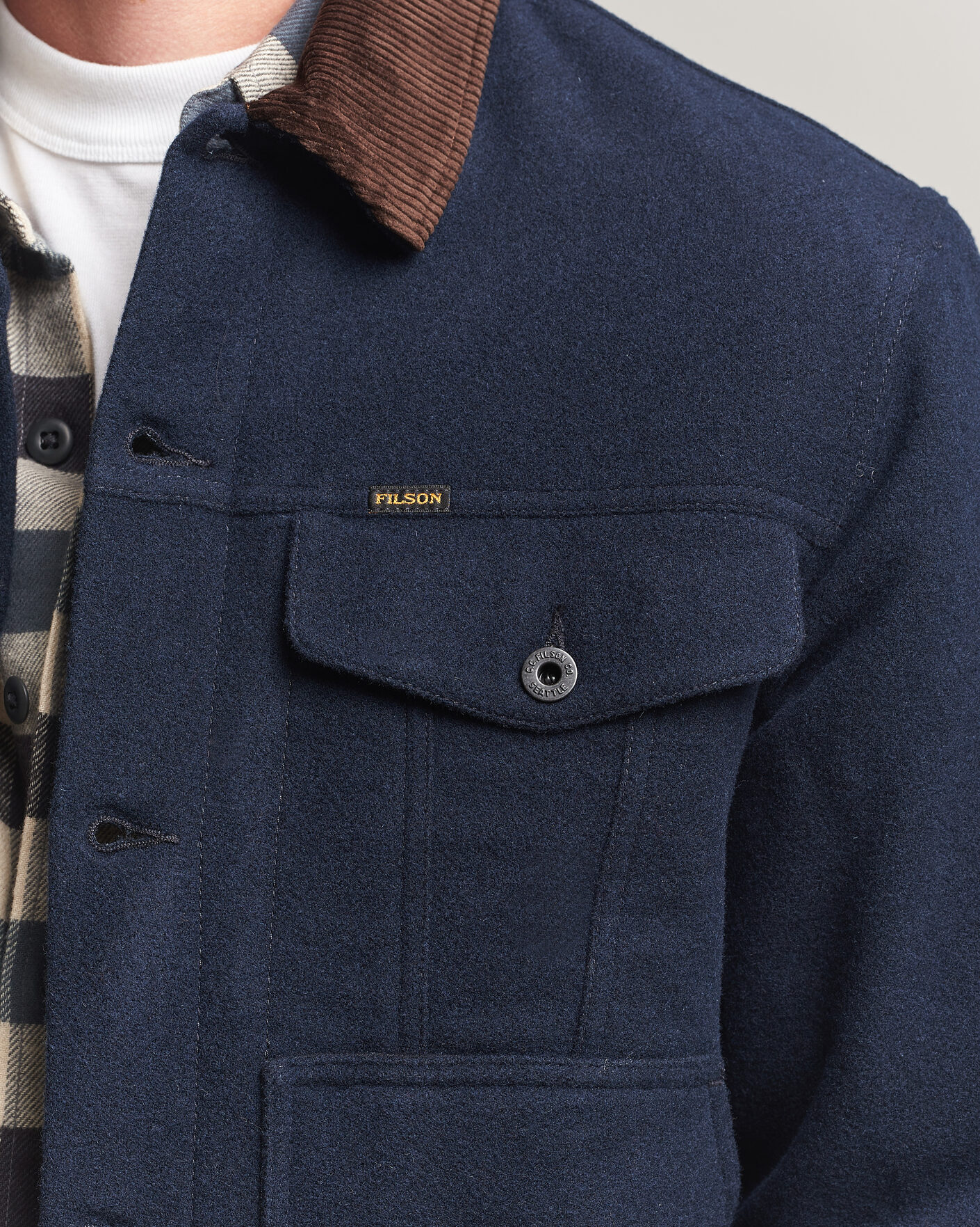 Heren | Jassen | Filson | Spokane Insulated Short Cruiser Navy
