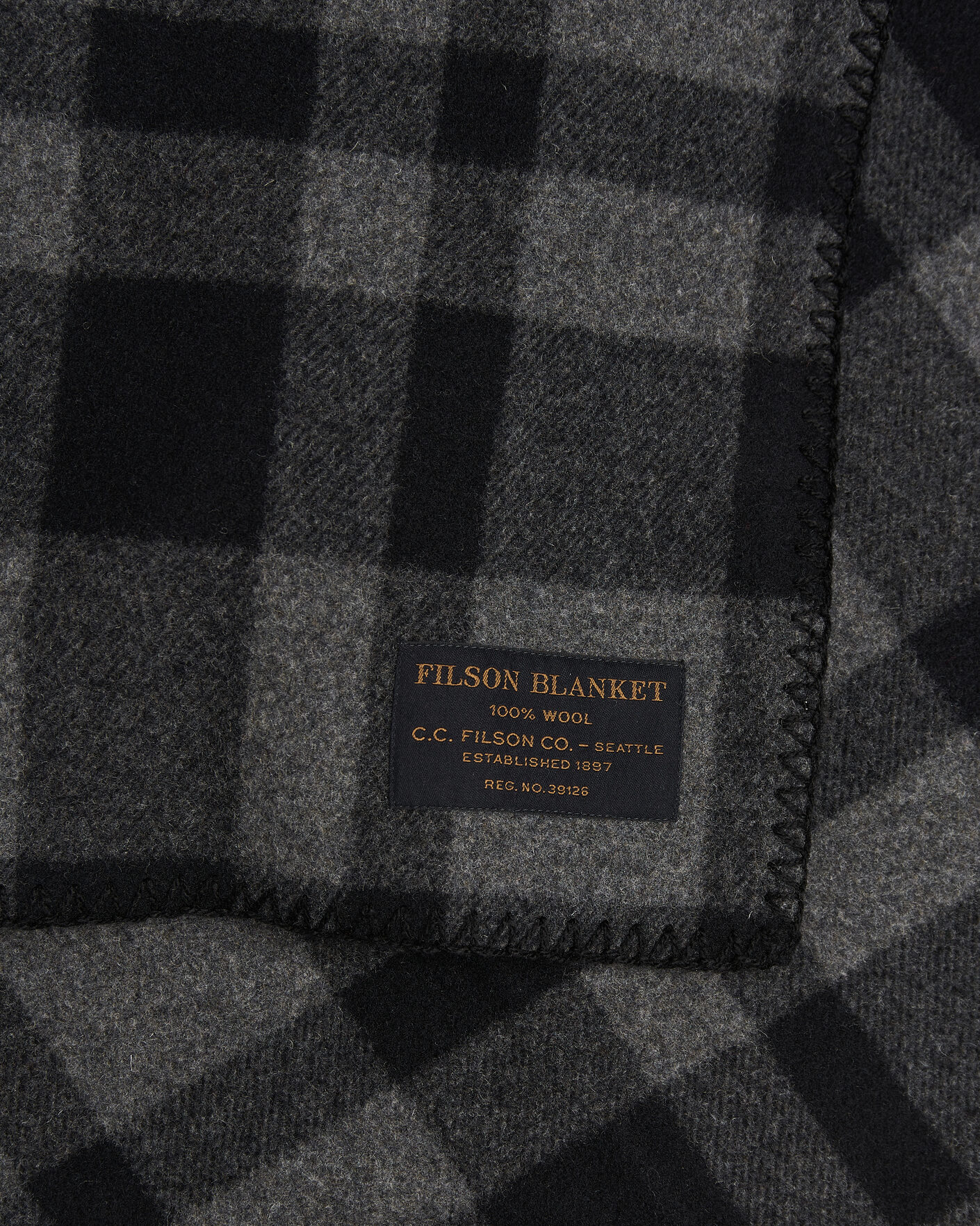 Heren | Stoffen | Filson | Mackinaw Wool Blanket Charcoal