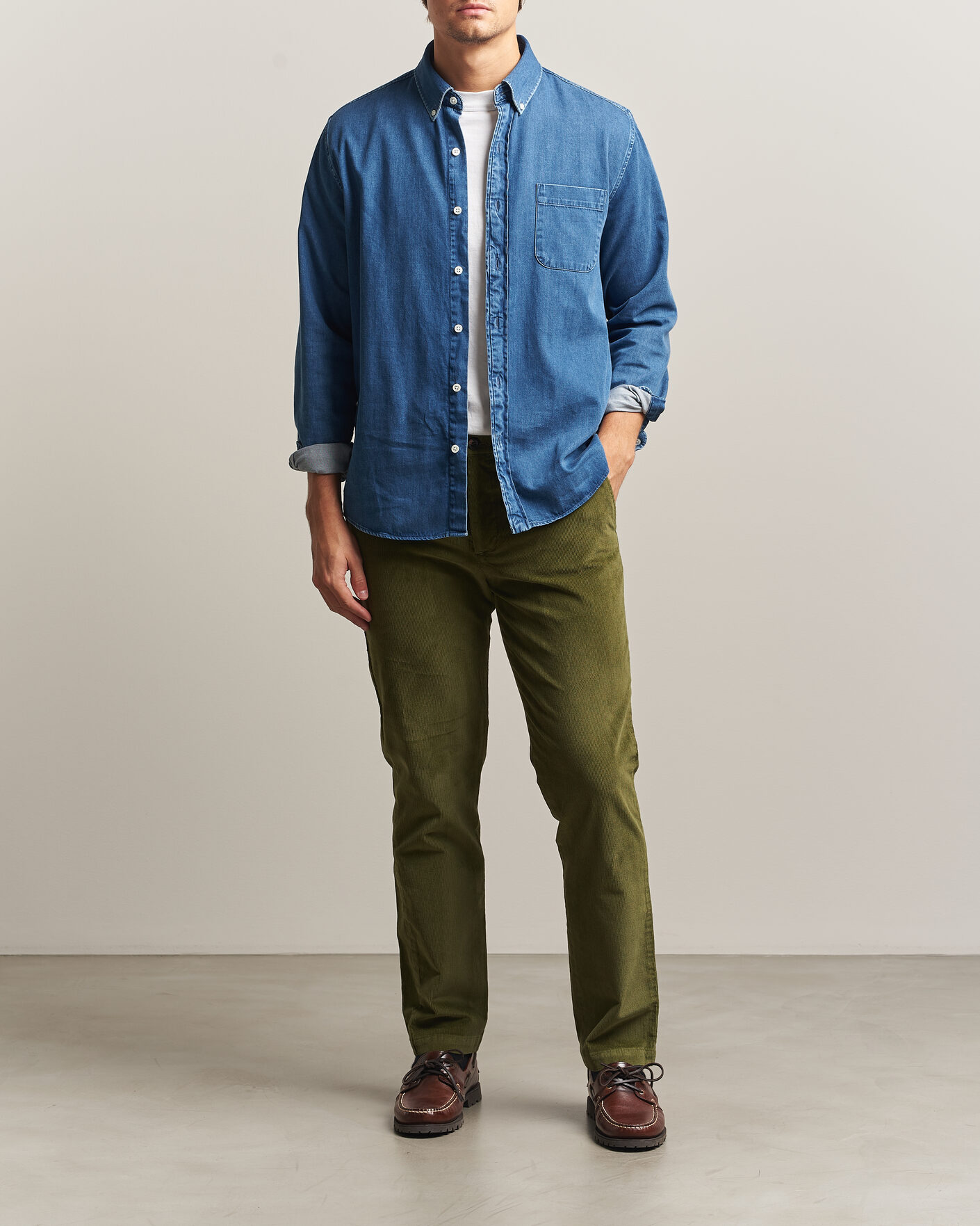 Heren | Broeken | Dockers | Cotton Slim Chino Winter Moss