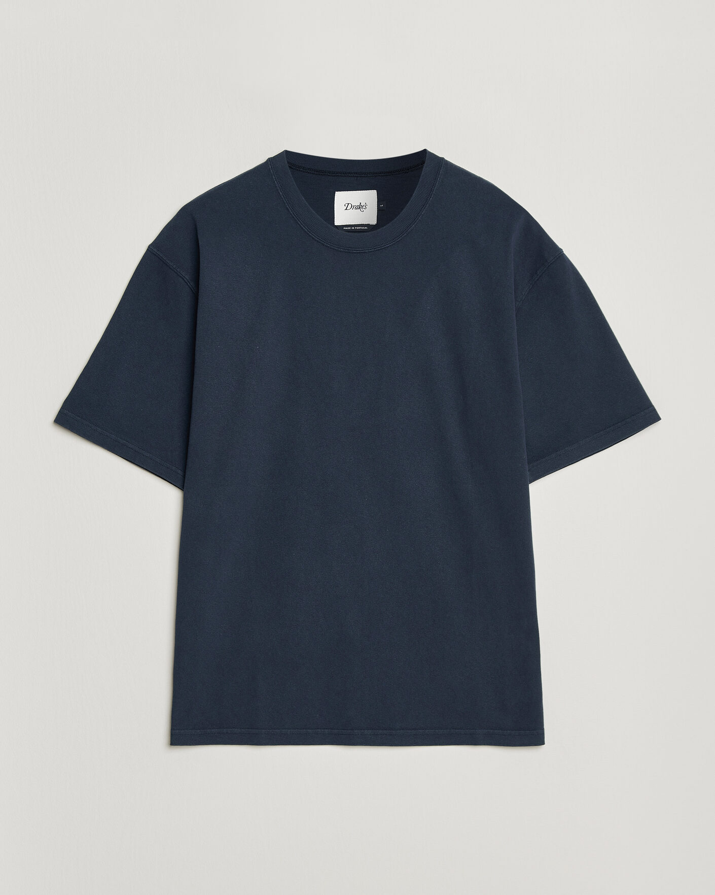 Heren | T-shirts | Drake's | Short Sleeve Hiking T-Shirt Navy