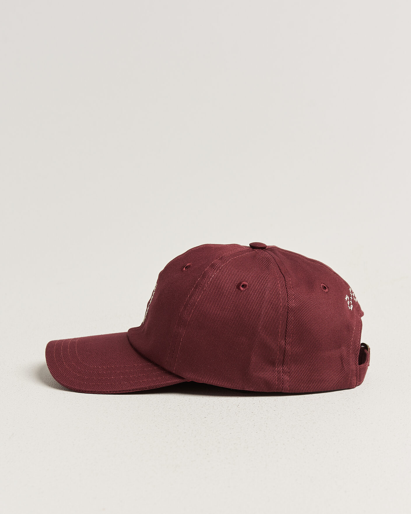 Heren | Hoeden en petten | Drake's | Cross Stitch D Twill Baseball Cap Burgundy