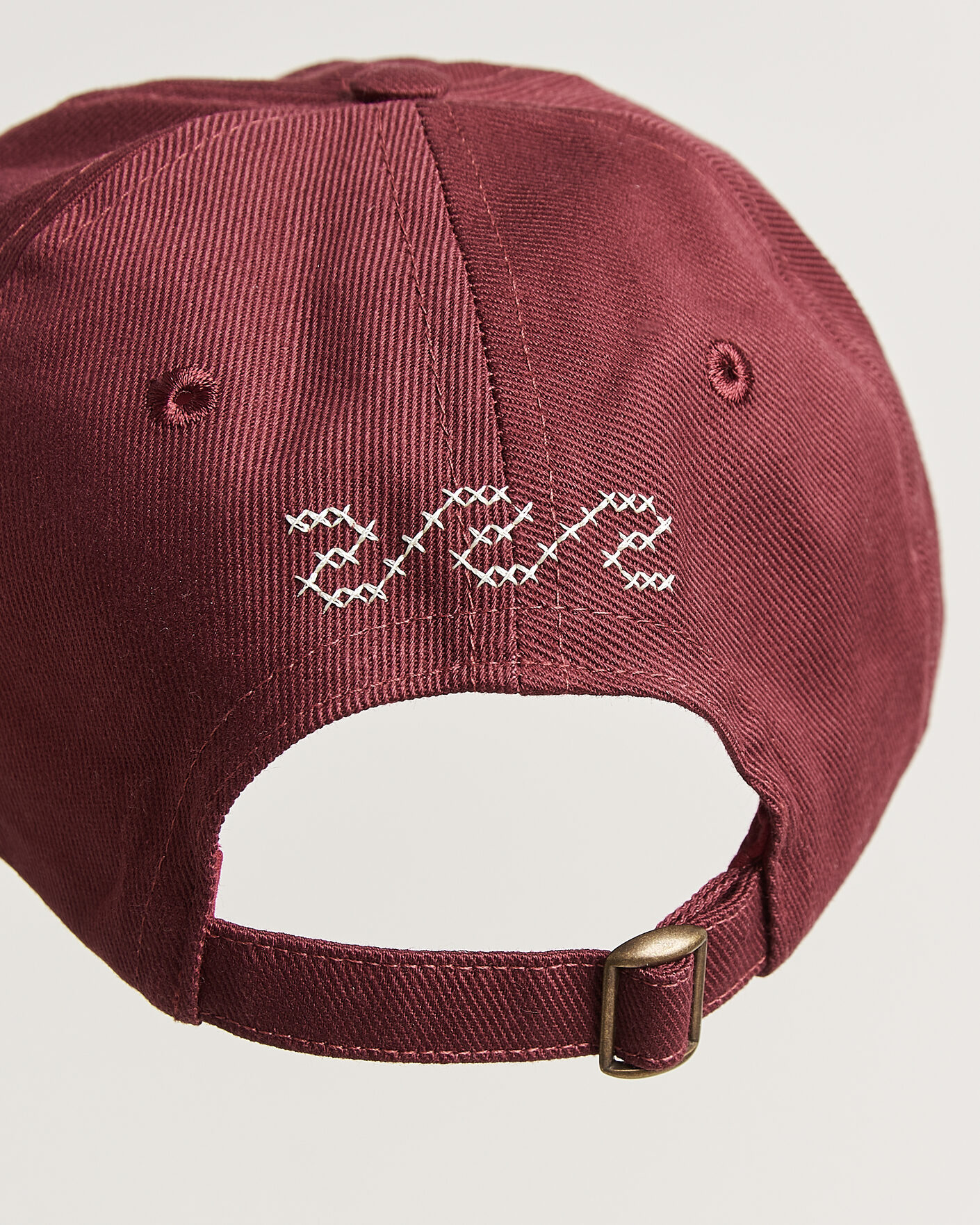 Heren | Hoeden en petten | Drake's | Cross Stitch D Twill Baseball Cap Burgundy