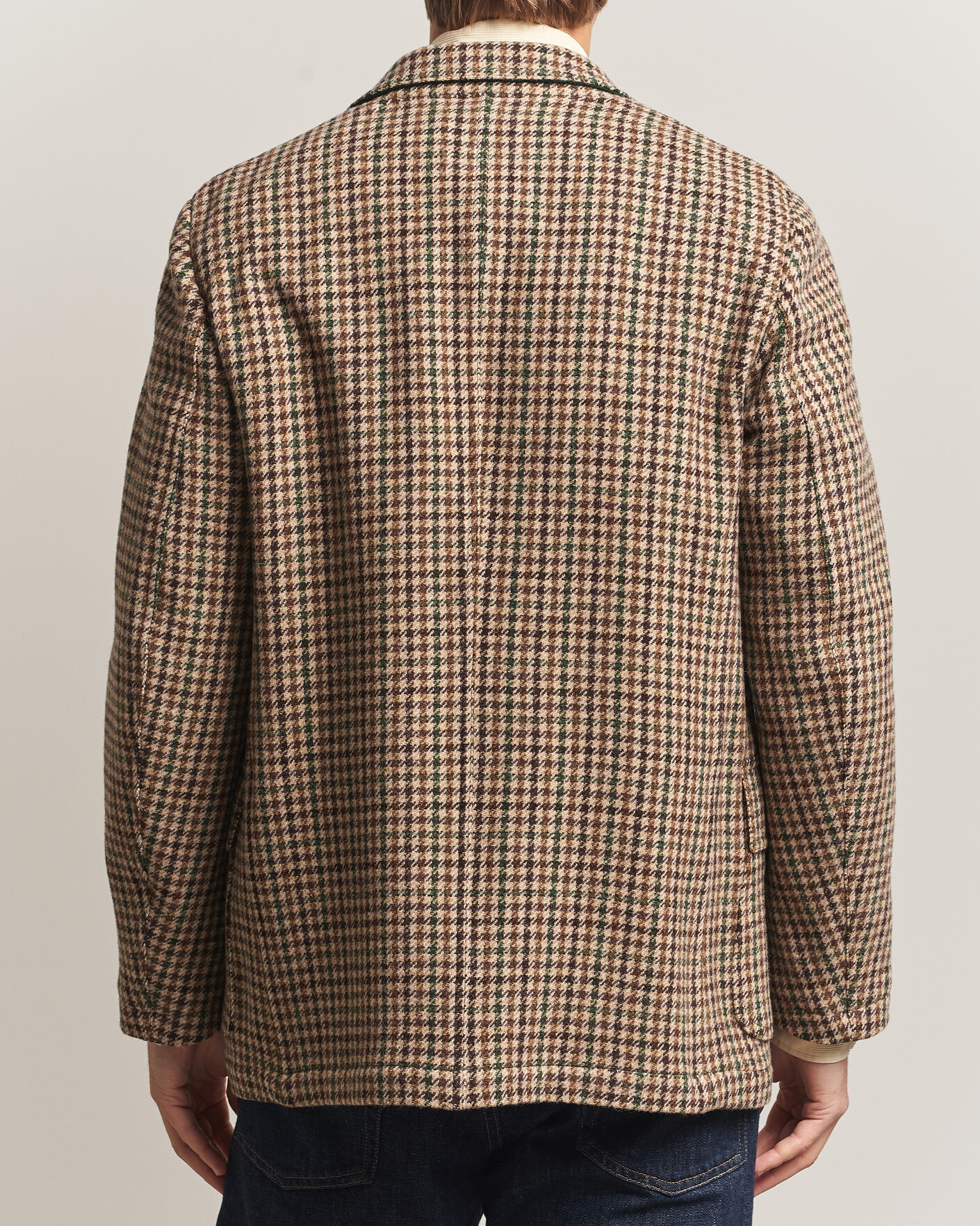 Heren | Blazers | Drake's | MKVII Tweed Houndcheck Games Blazer Brown