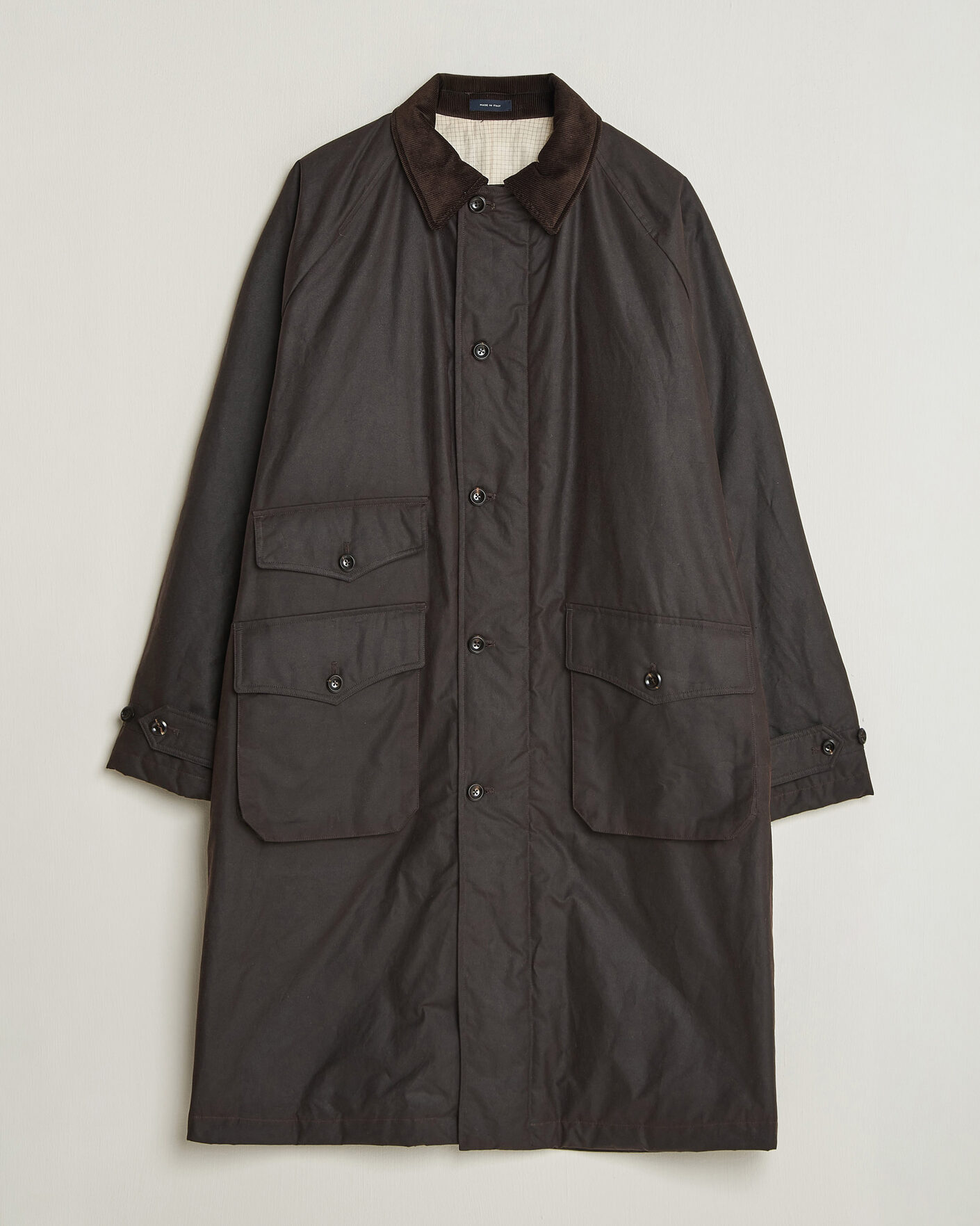 Heren | Jassen | Drake's | Military Waxed Mac Rustic