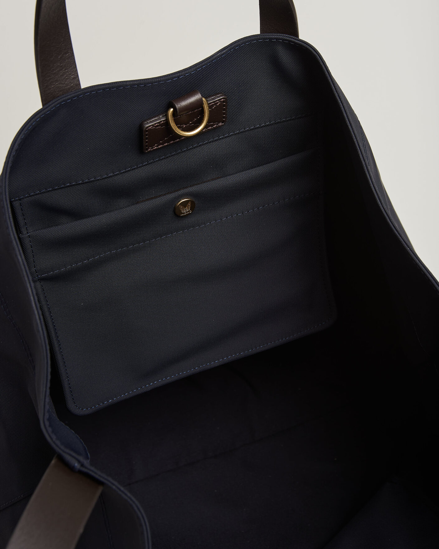 Heren | Tassen | Mismo | M/S Companion Tote Bag Navy/Dark Brown