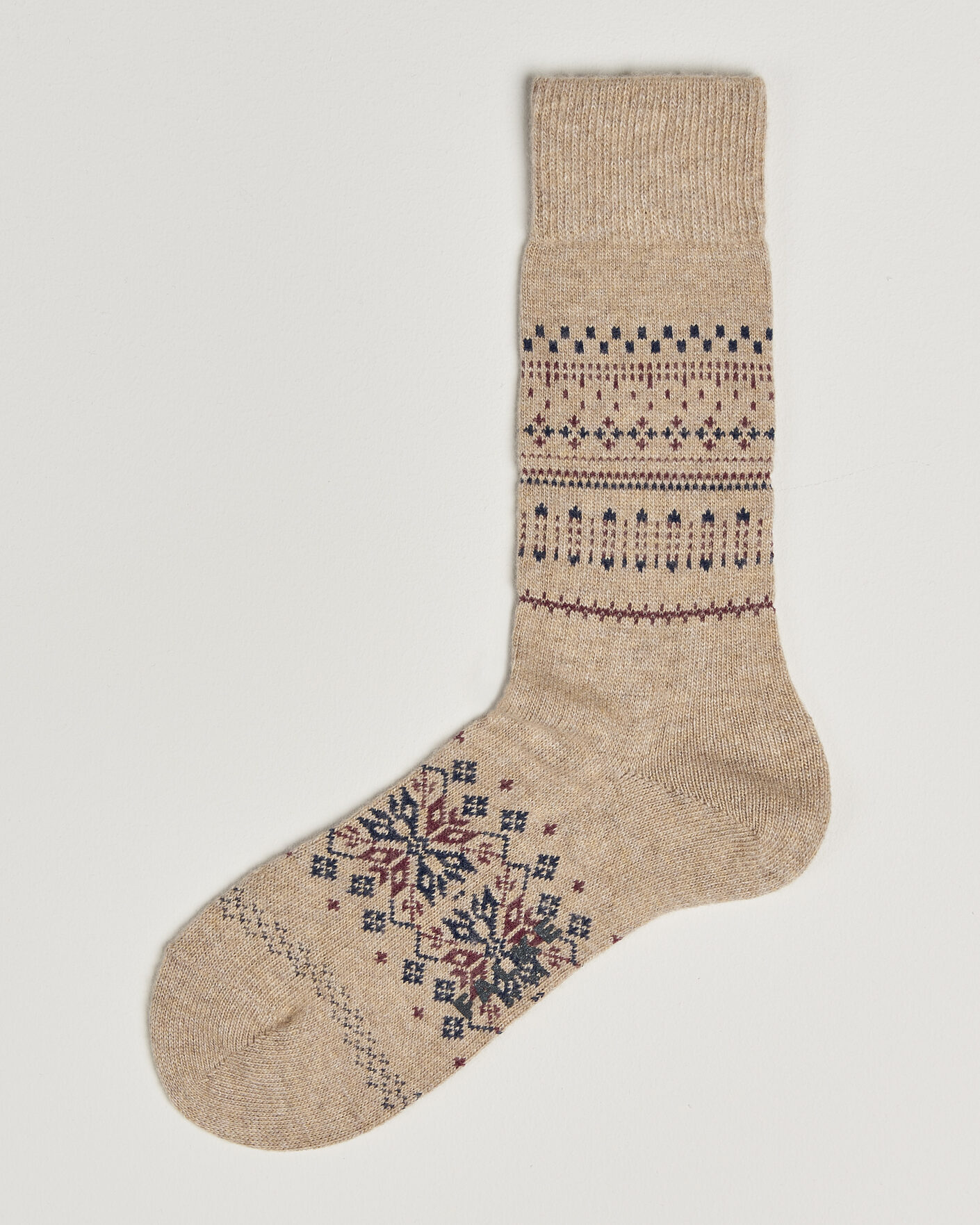 Heren | Ondergoed | Falke | Sky Limit Fairisle Socks Beige Melange