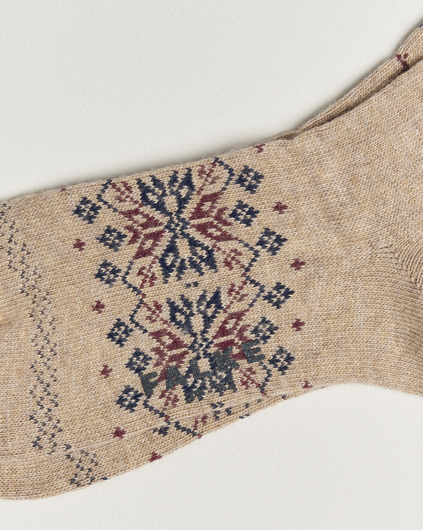 Heren | Ondergoed | Falke | Sky Limit Fairisle Socks Beige Melange