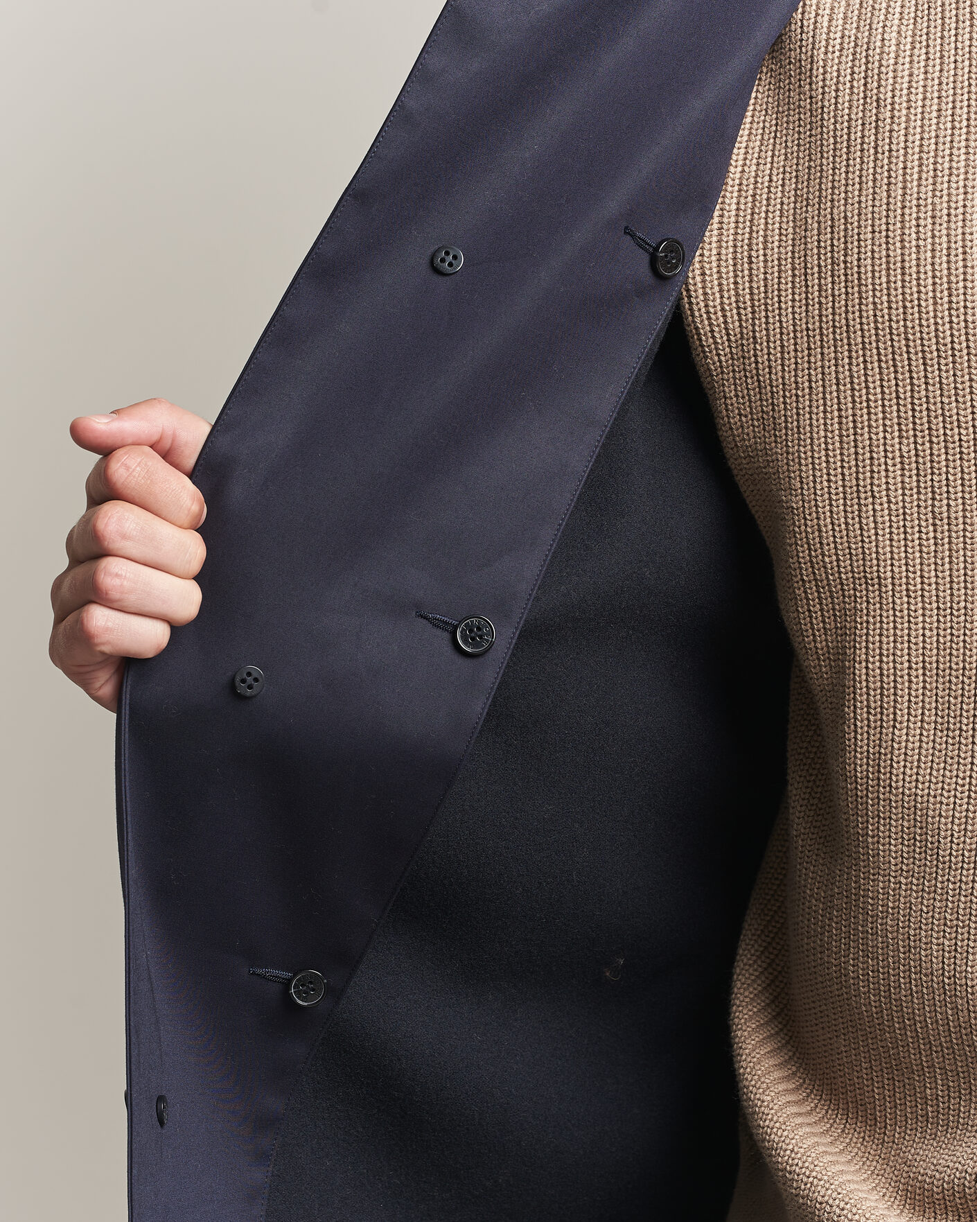 Heren | Jassen | Mackintosh | Dunkeld Car Coat Navy