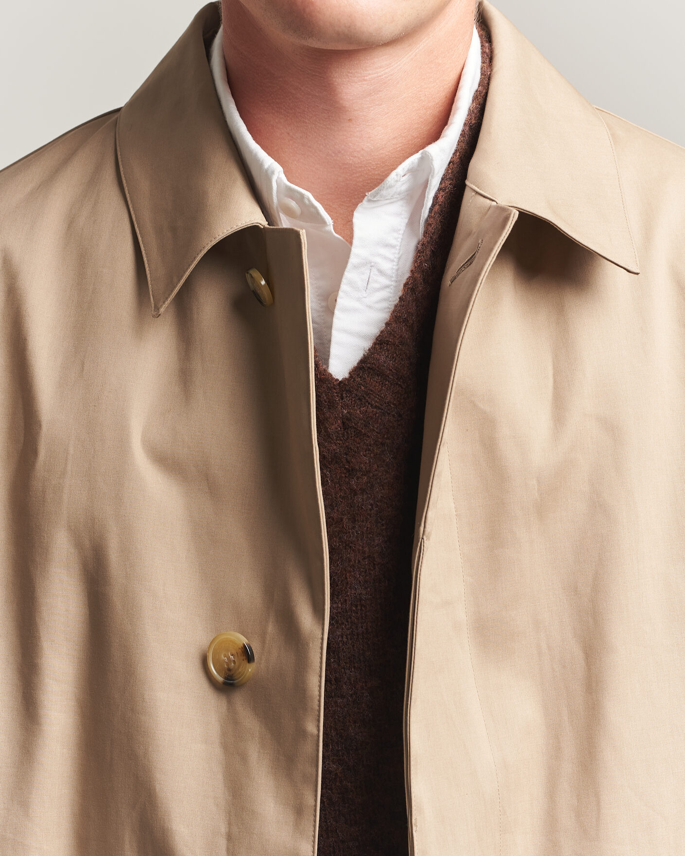 Heren | Jassen | Mackintosh | Dunkeld Car Coat Fawn