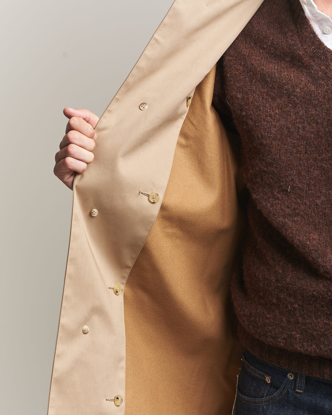 Heren | Jassen | Mackintosh | Dunkeld Car Coat Fawn