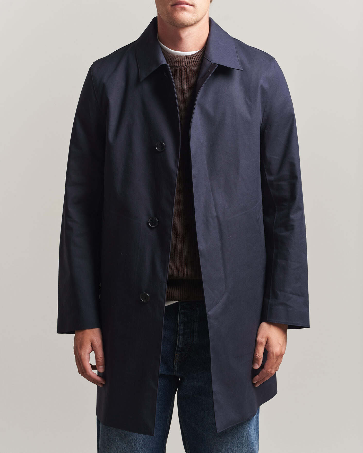 Heren | Jassen | Mackintosh | Dunoon Car Coat Navy