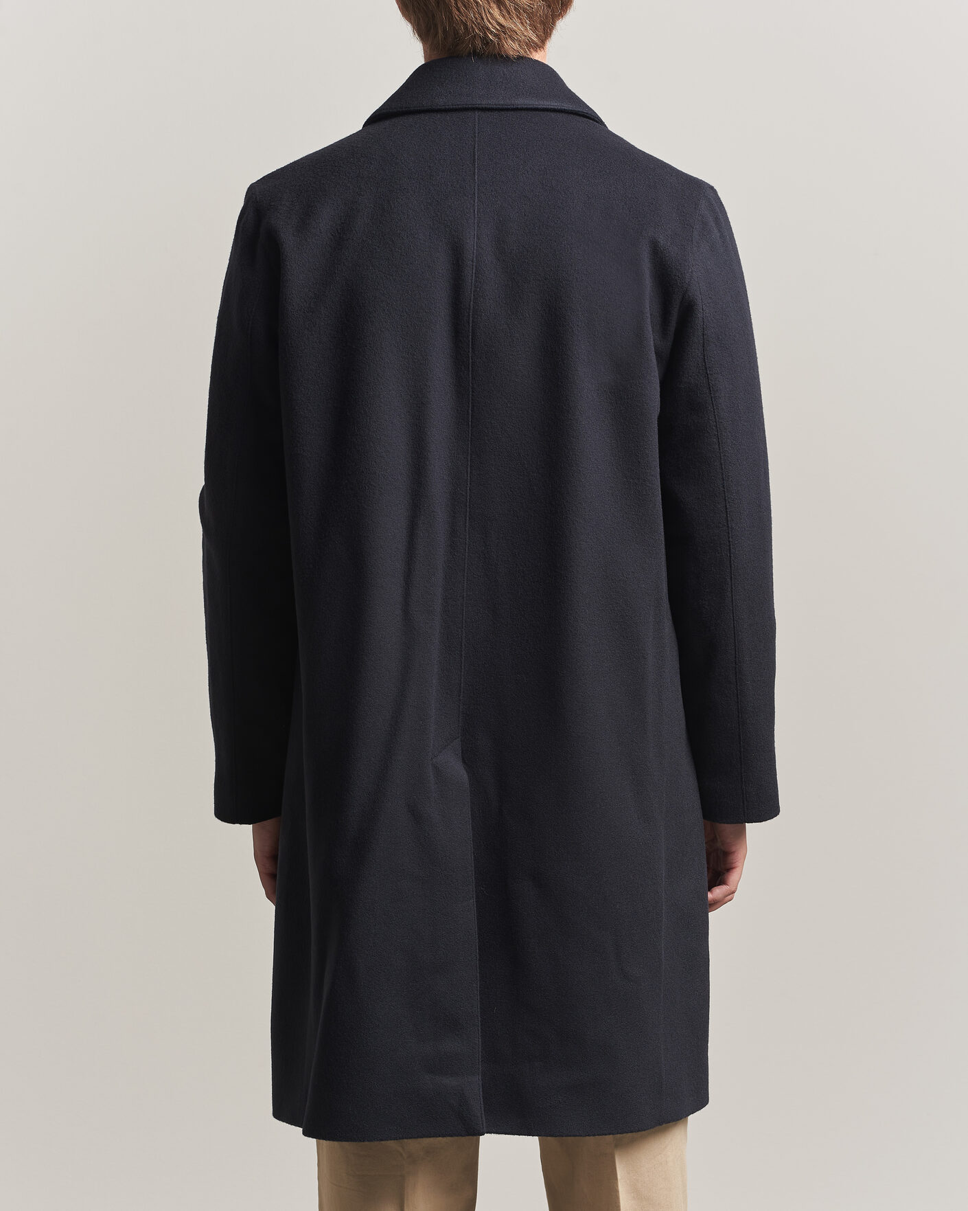 Heren | Jassen | Mackintosh | Dunkeld Wool/Cashmere Coat Navy