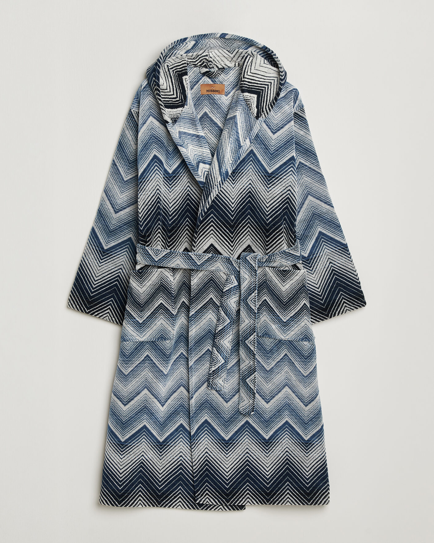 Heren | Pyjama's en gewaden | Missoni Home | Marea Hooded Bathrobe Multi Blue
