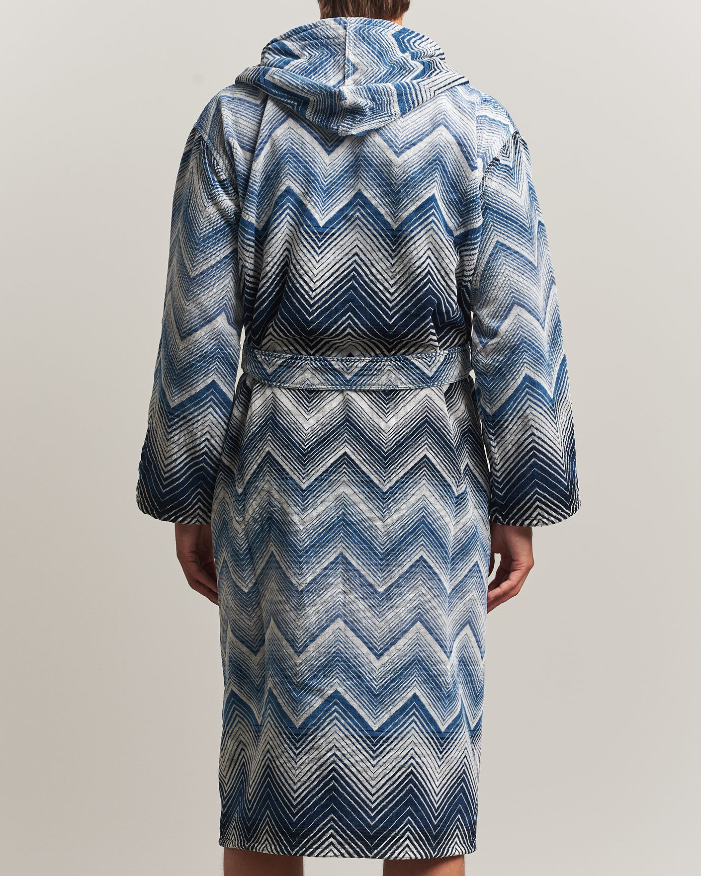 Heren | Pyjama's en gewaden | Missoni Home | Marea Hooded Bathrobe Multi Blue