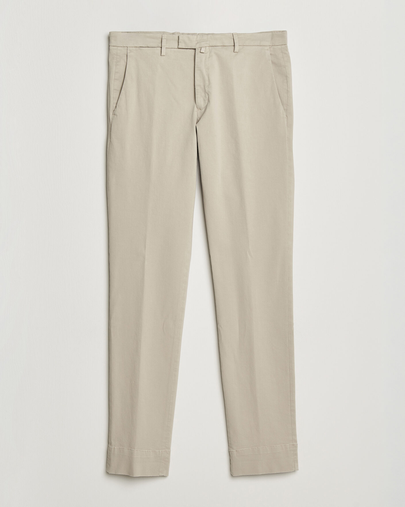 Heren | Broeken | Briglia 1949 | Slim Fit Cotton Stretch Trousers Beige