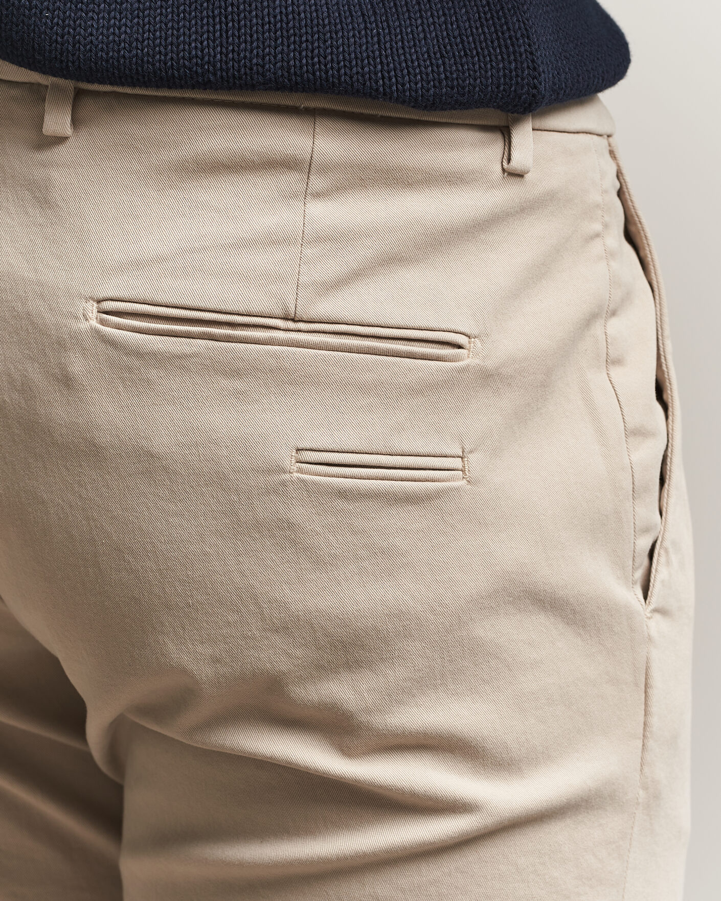 Heren | Broeken | Briglia 1949 | Slim Fit Cotton Stretch Trousers Beige