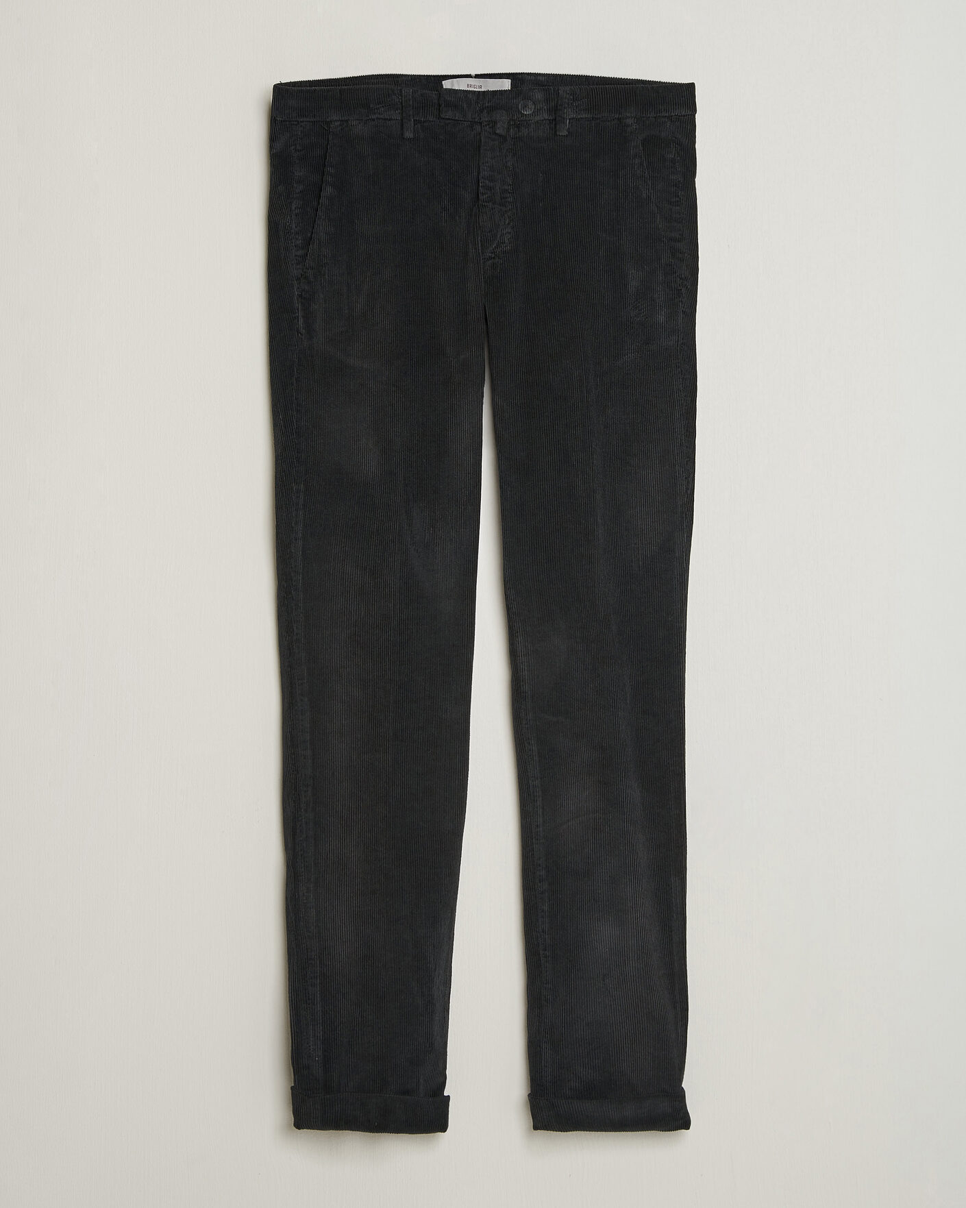 Heren | Broeken | Briglia 1949 | Slim Fit Corduroy Trousers Black