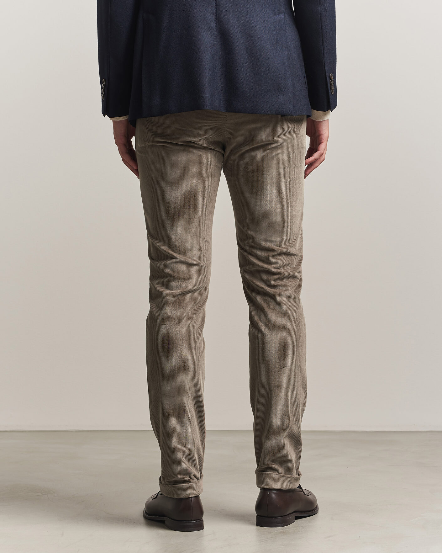 Heren | Broeken | Briglia 1949 | Slim Fit Corduroy Trousers Taupe