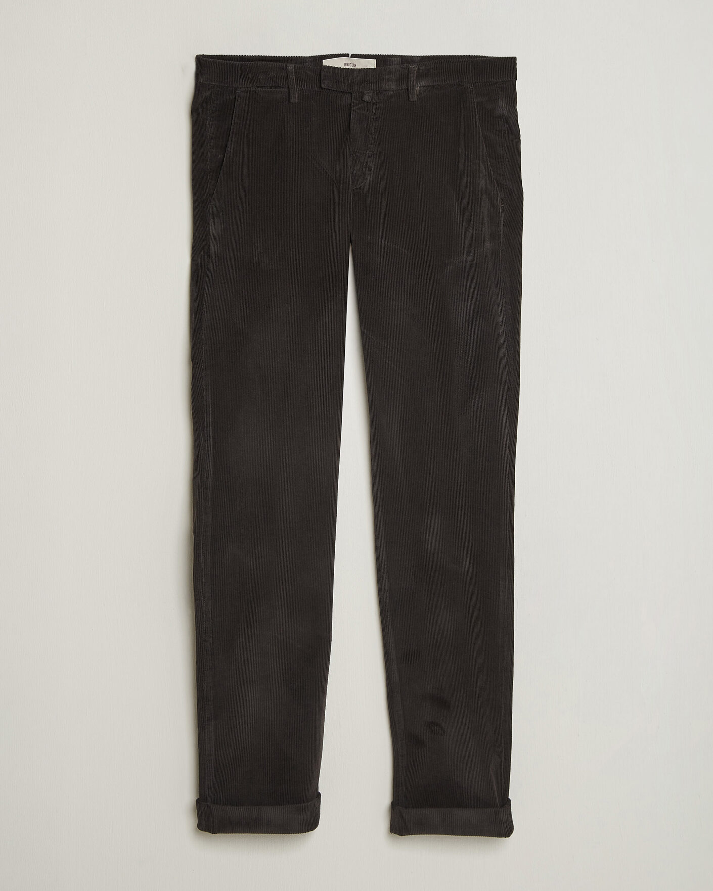 Heren | Broeken | Briglia 1949 | Slim Fit Corduroy Trousers Dark Brown