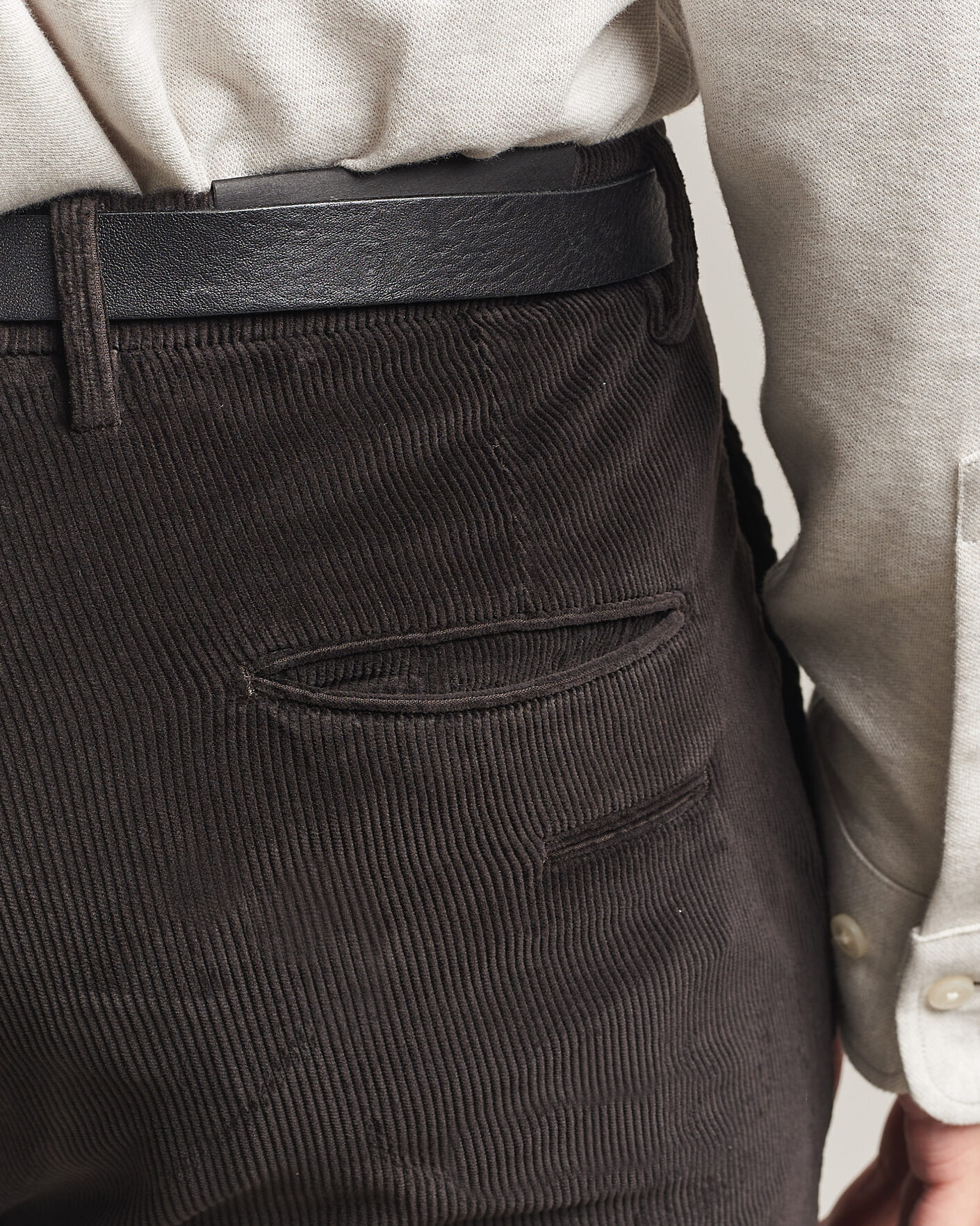 Heren | Broeken | Briglia 1949 | Slim Fit Corduroy Trousers Dark Brown