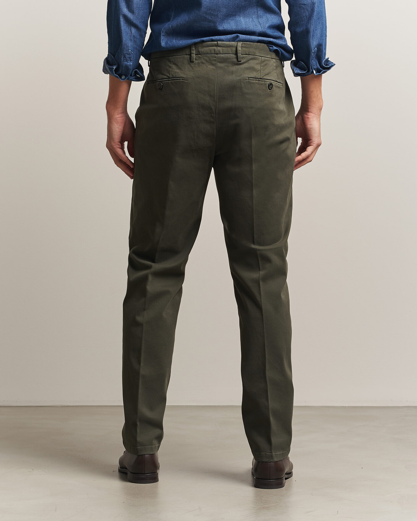 Heren | Broeken | Briglia 1949 | Soho Tailored Easy Fit Chino Olive