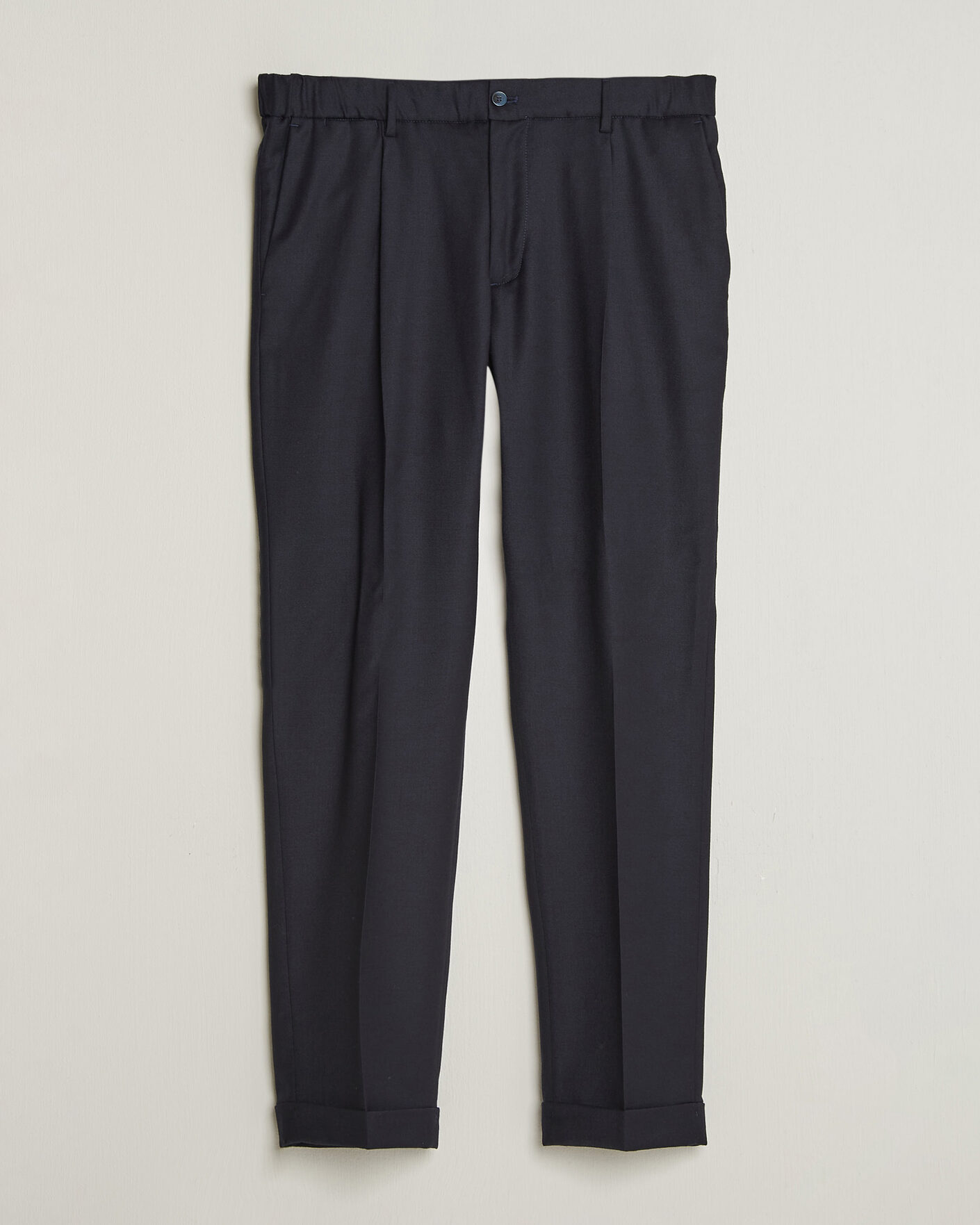 Heren | Broeken | Briglia 1949 | Isola Stretch Flannel Trousers Navy