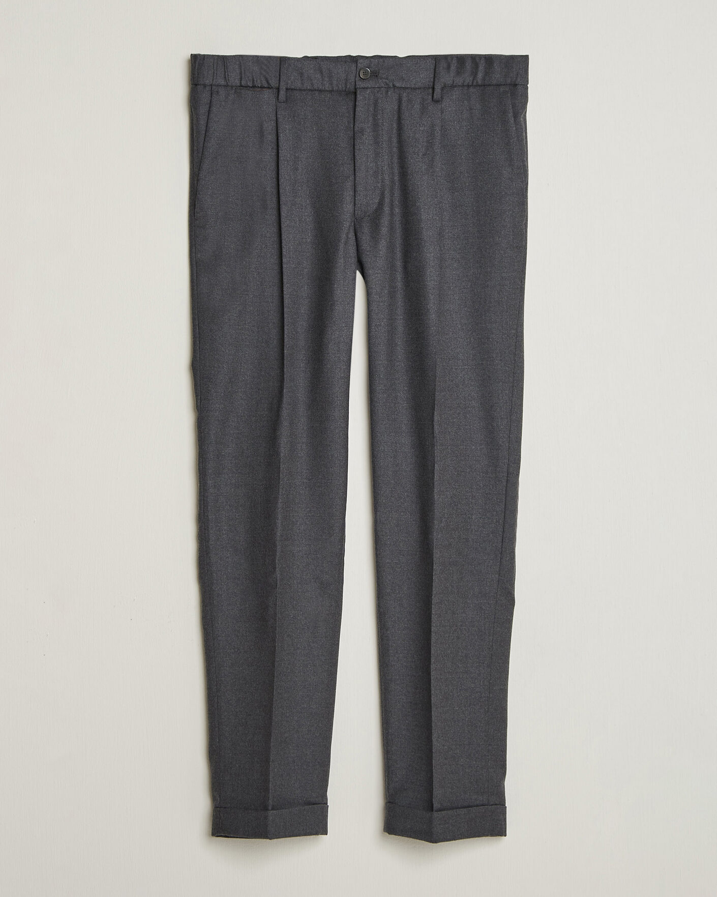 Heren | Broeken | Briglia 1949 | Isola Stretch Flannel Trousers Grey
