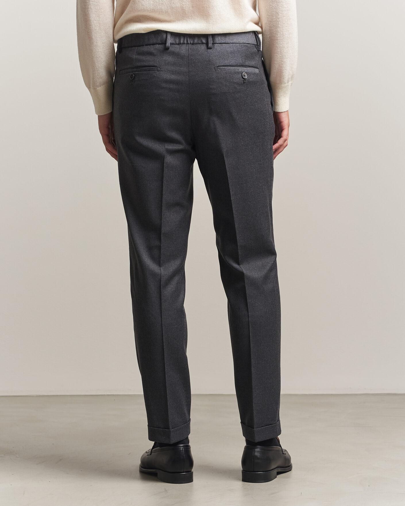 Heren | Broeken | Briglia 1949 | Isola Stretch Flannel Trousers Grey