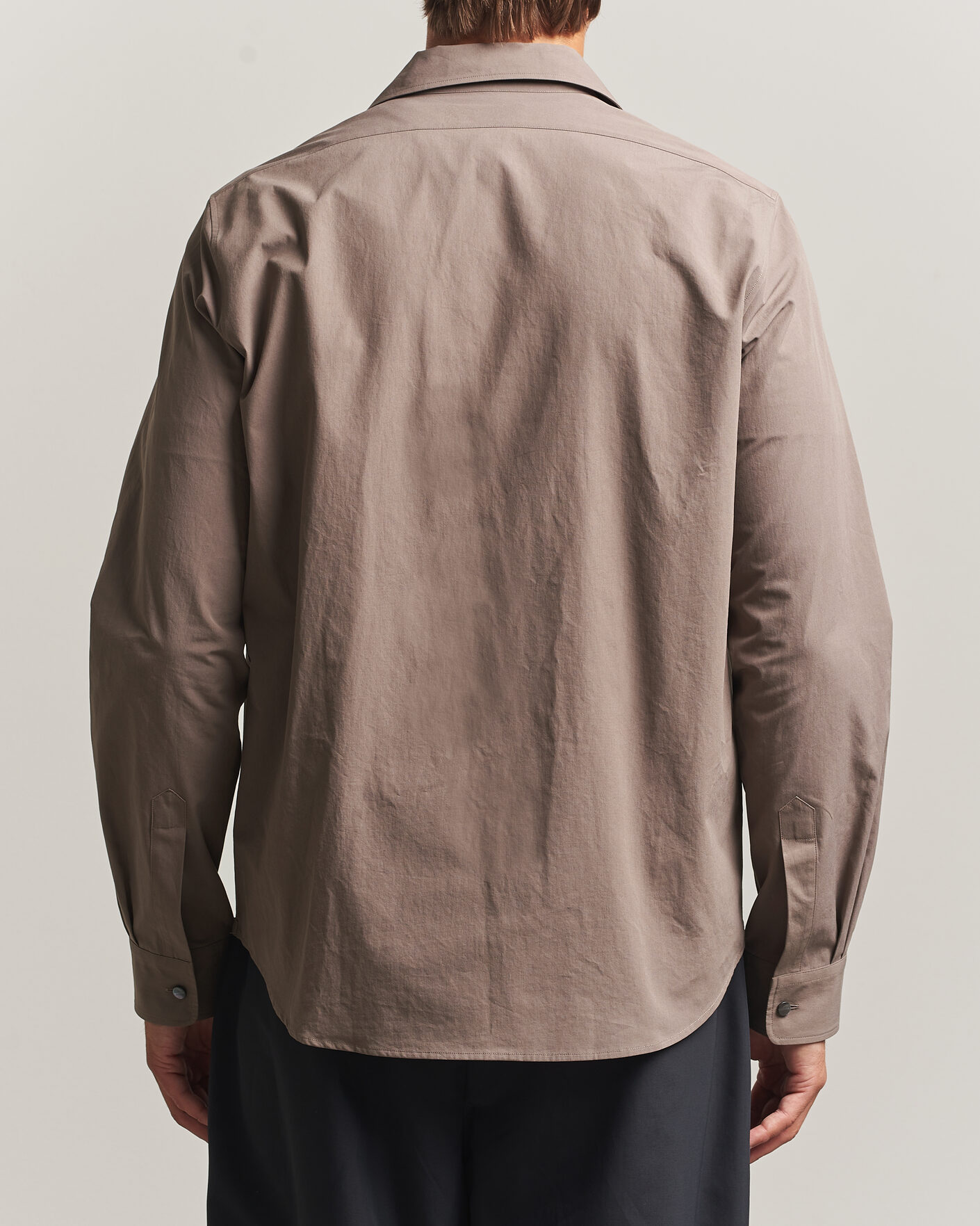 Heren | Overhemden | Jil Sander | Crispy Washed Cotton Shirt Taupe