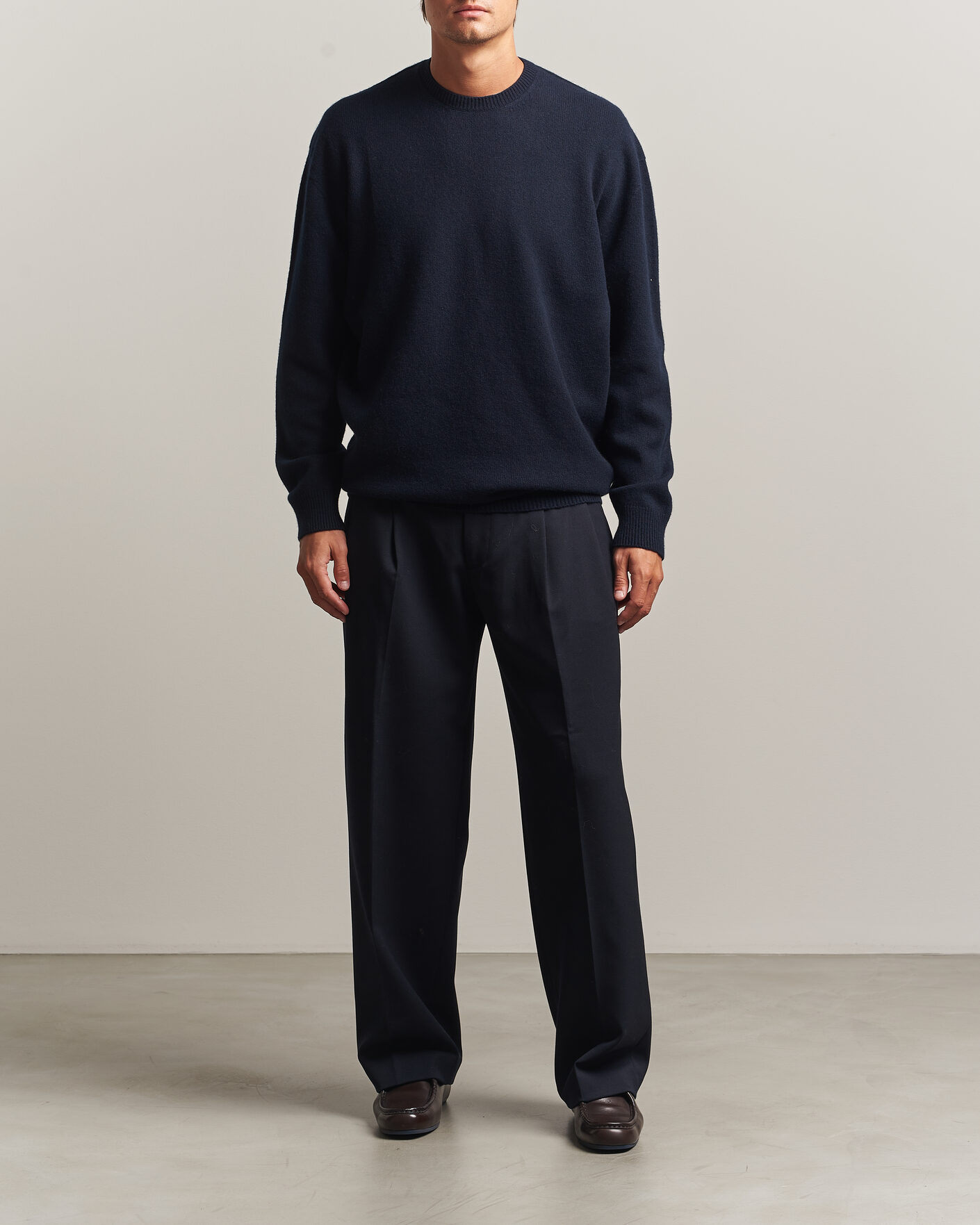 Heren | Truien | Jil Sander | Wool/Cashmere Seamless Sweater Navy