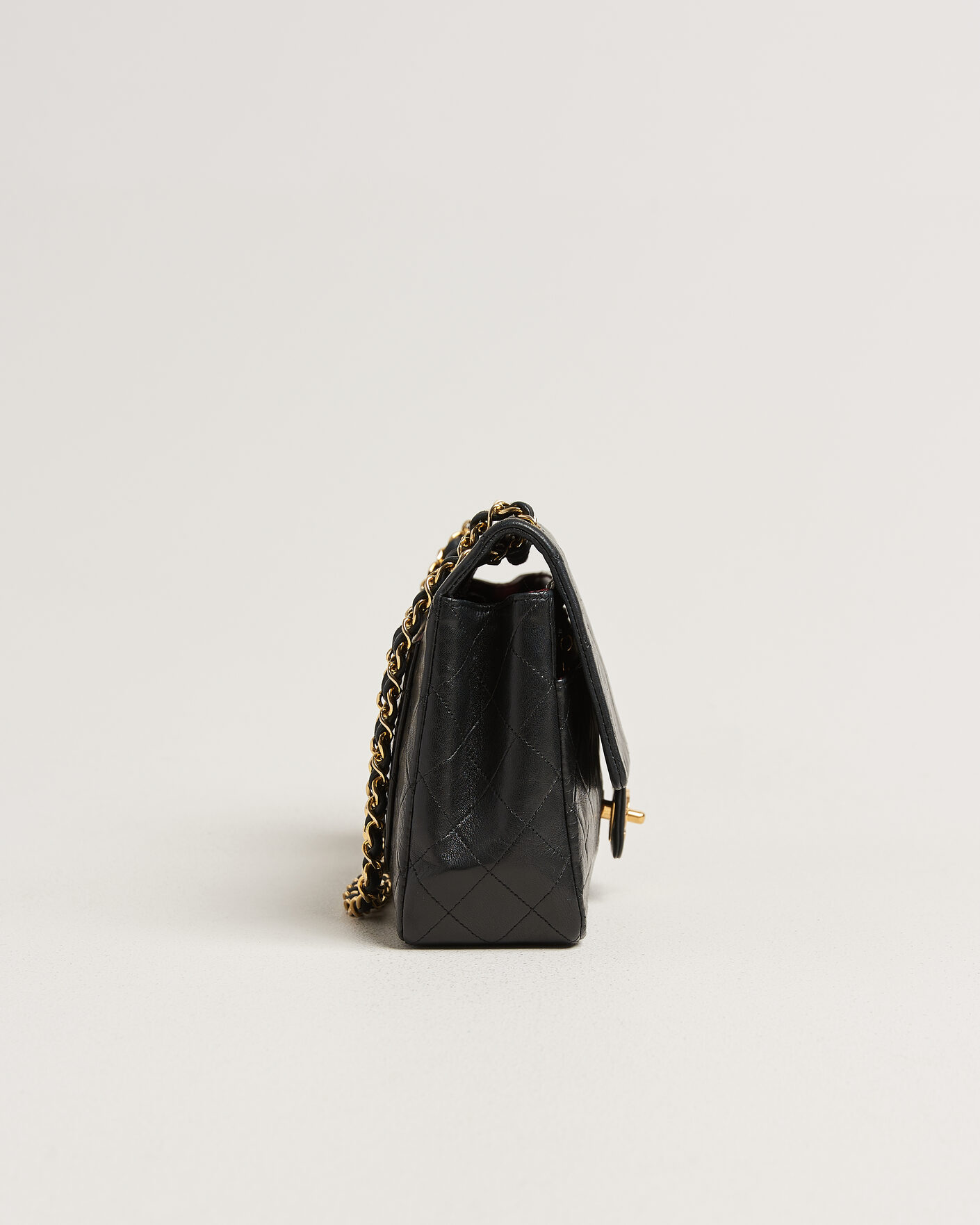 Heren | Pre-Owned & Vintage Bags | Chanel Pre-Owned | Vintage Classic Flap Bag Lambskin Black