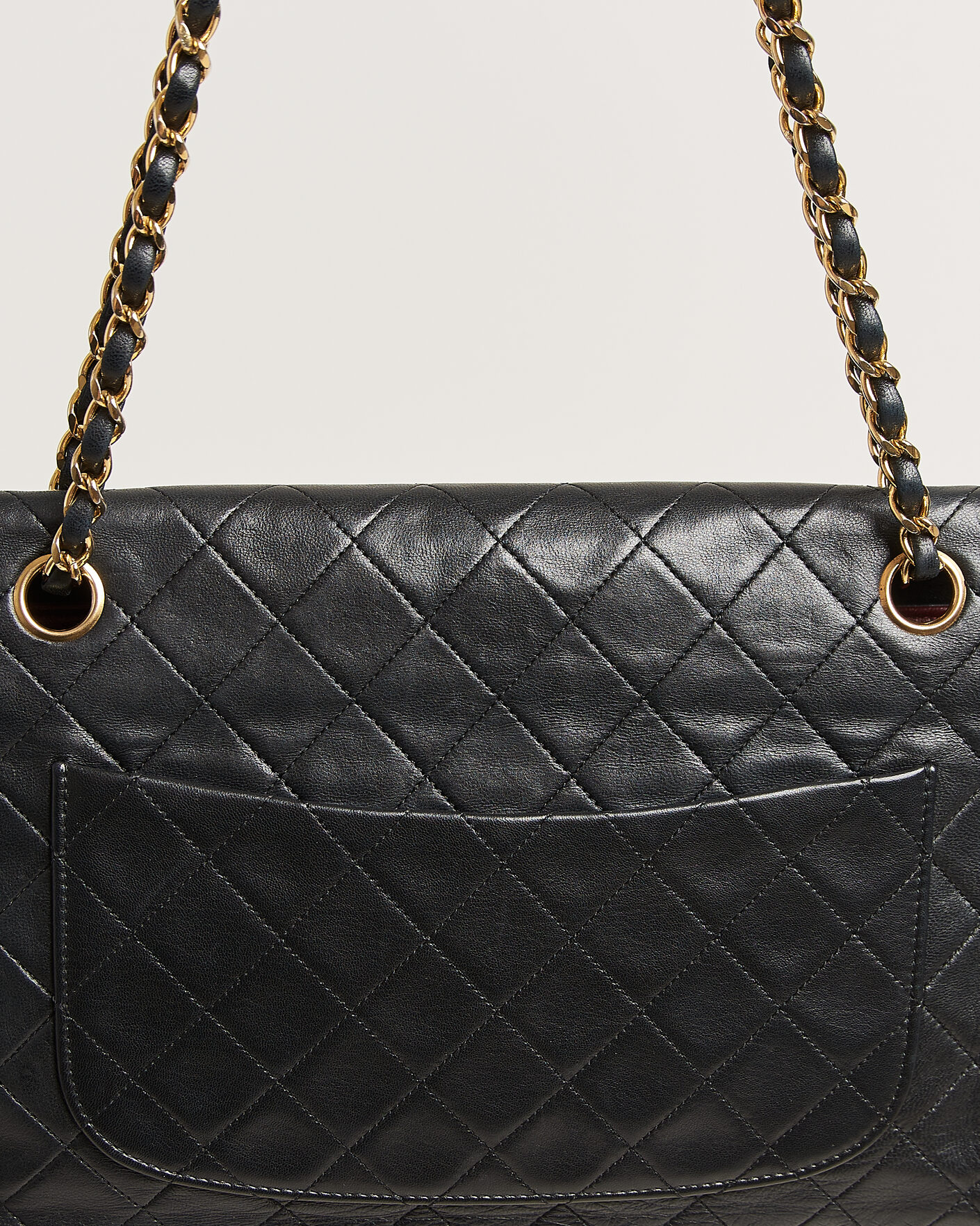 Heren | Pre-Owned & Vintage Bags | Chanel Pre-Owned | Vintage Classic Flap Bag Lambskin Black