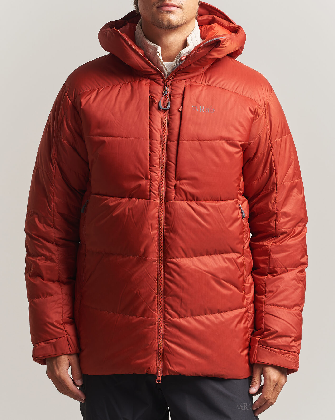 Heren | Jassen | Rab | Positron Pro Hoody Down Jacket Tuscan Red